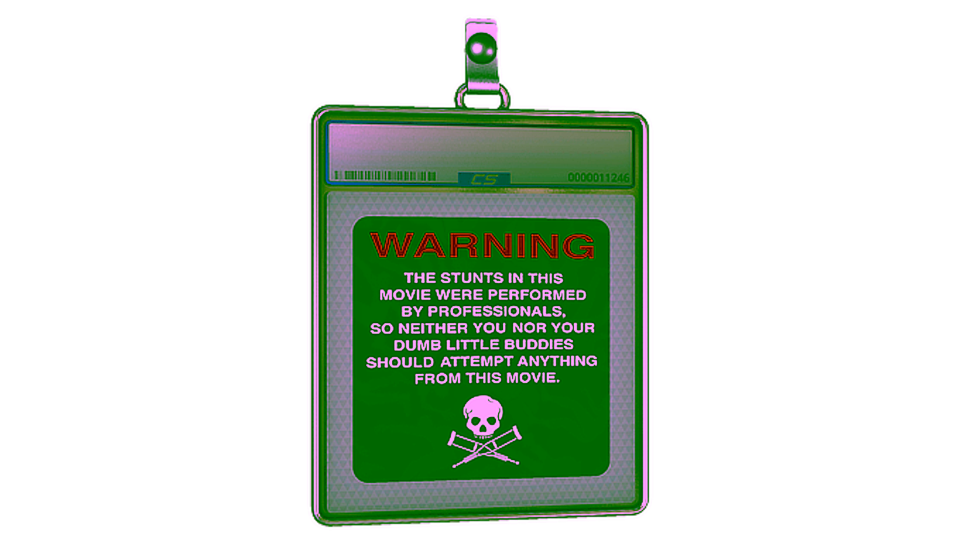 Display for Sticker Slab | WARNING
