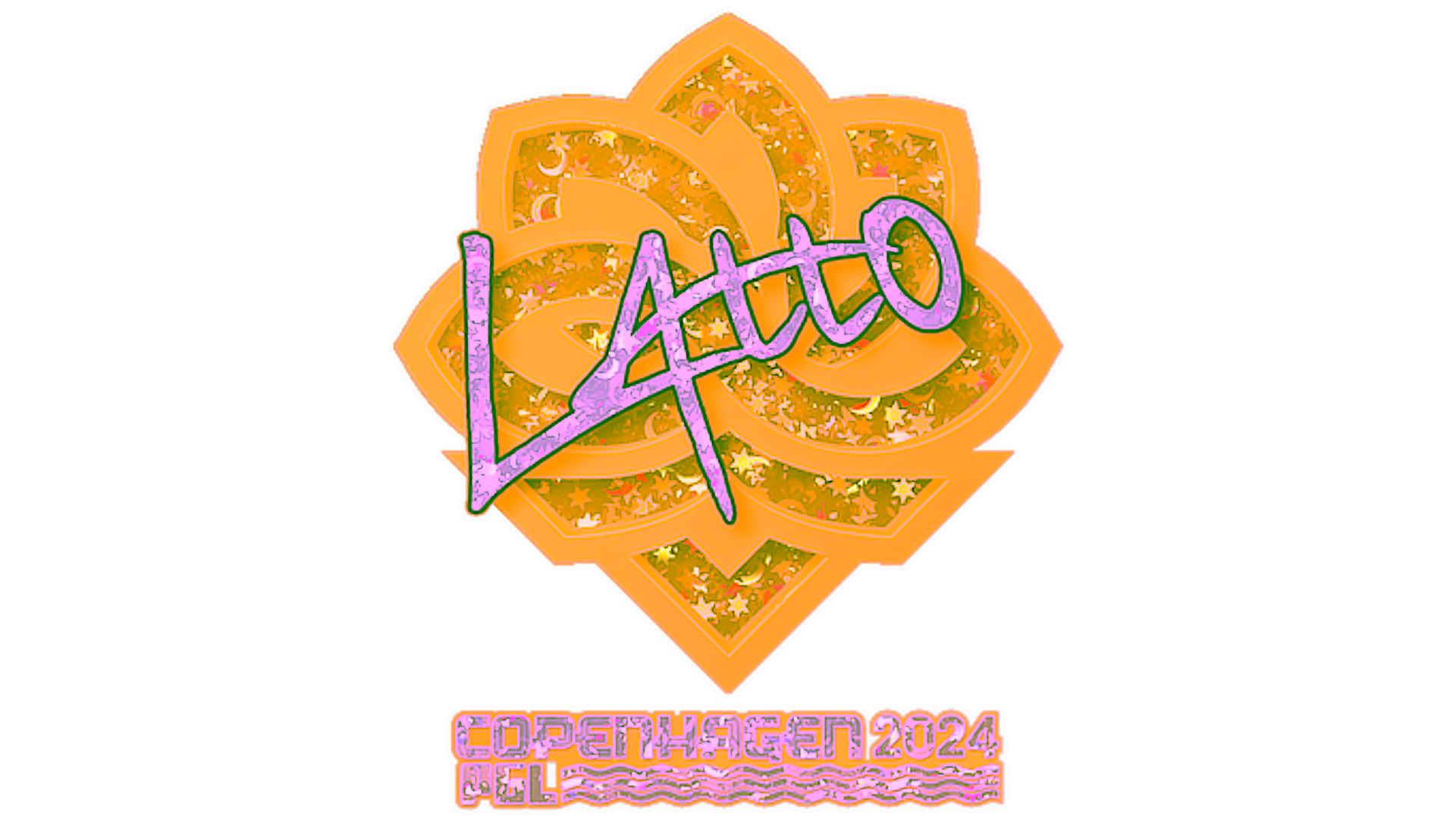 Display for Sticker | latto (Glitter) | Copenhagen 2024