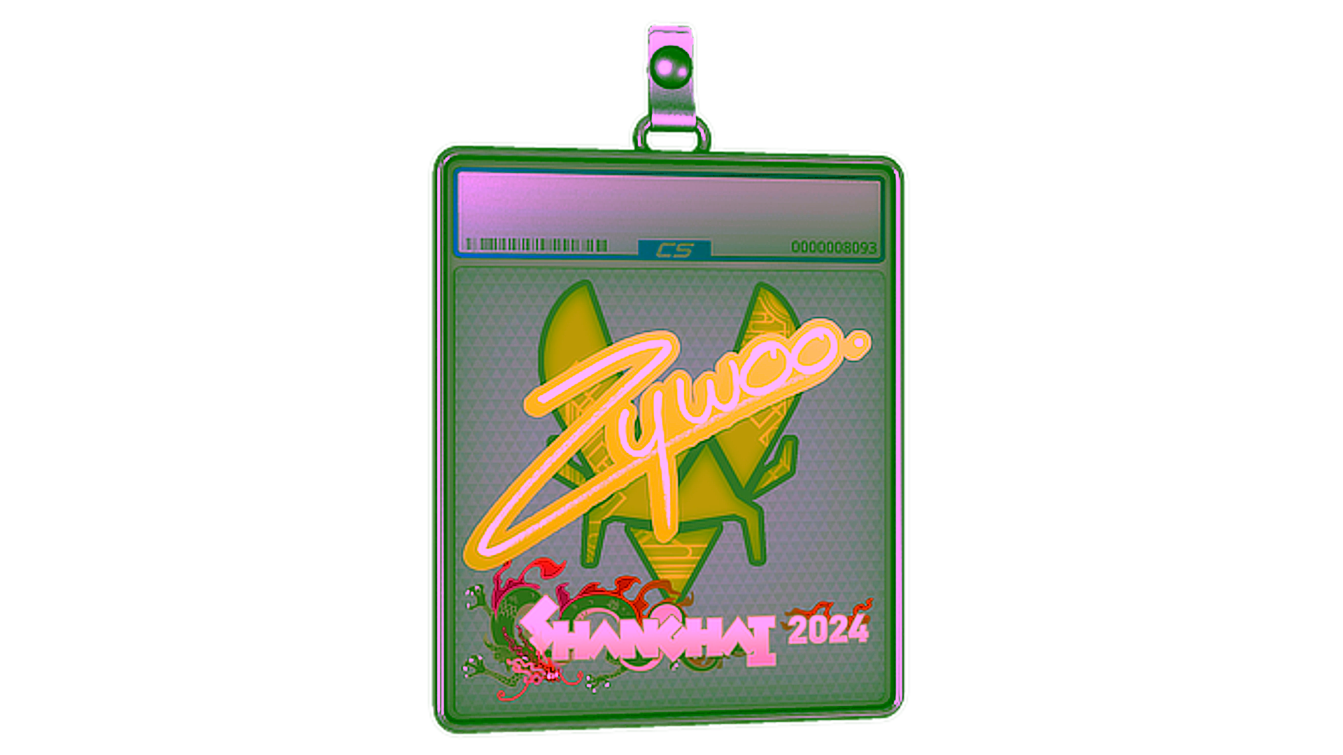 Display for Sticker Slab | ZywOo | Shanghai 2024