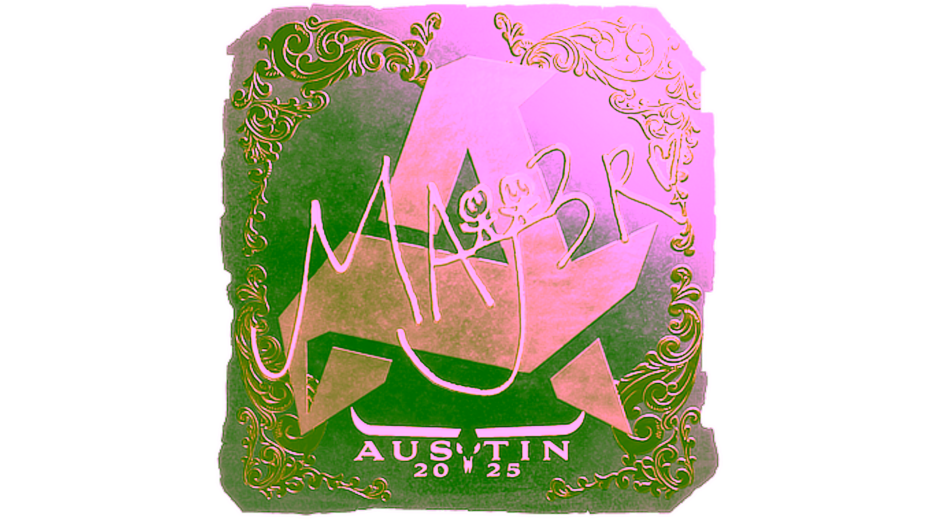 Display for Sticker | MAJ3R (Gold) | Austin 2025