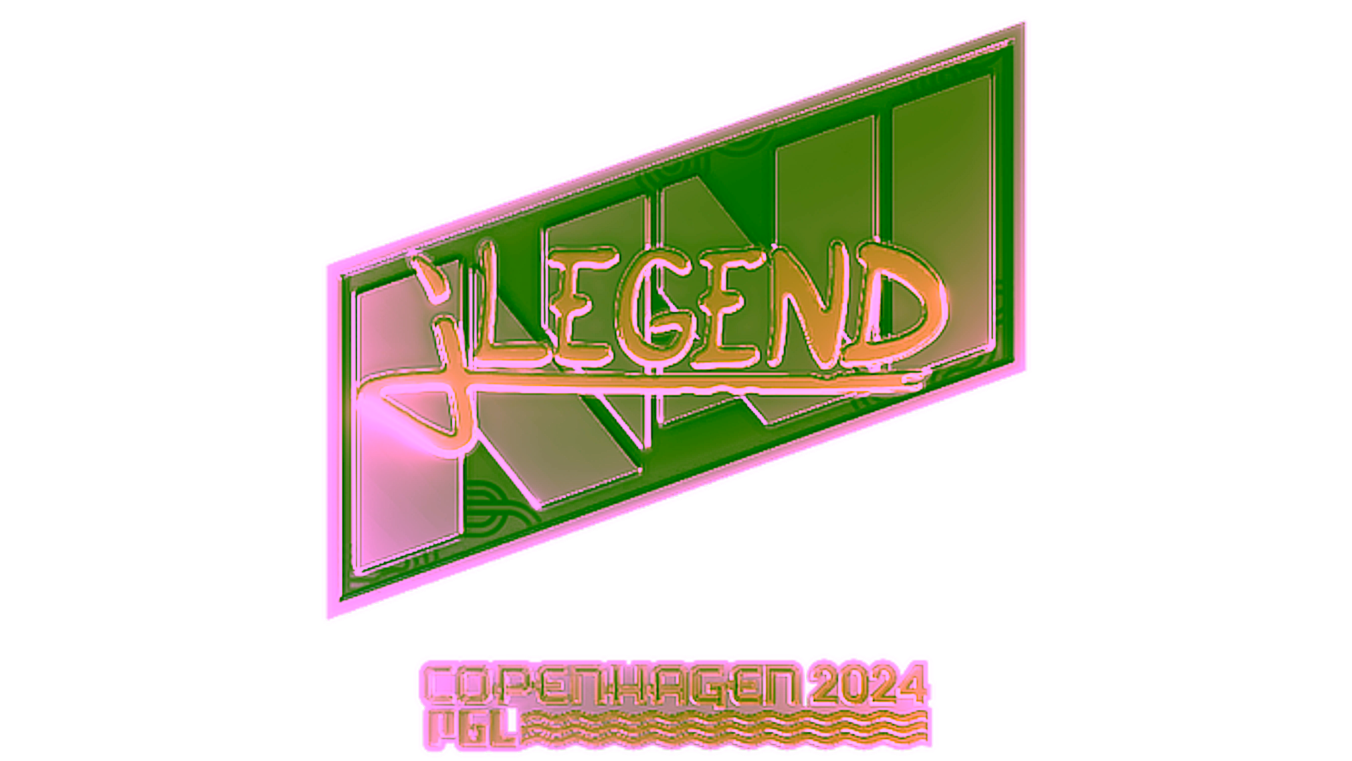 Display for Sticker | jL (Gold) | Copenhagen 2024