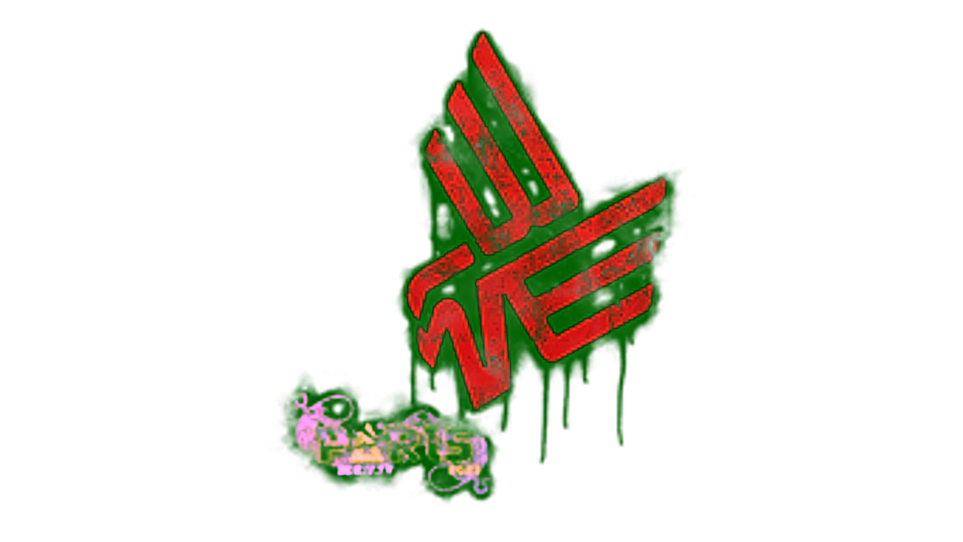 Display for Sealed Graffiti | Bad News Eagles | Paris 2023