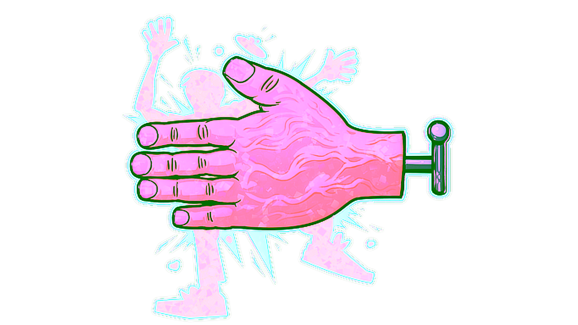 Visar för Sticker | High Five! (Glitter)
