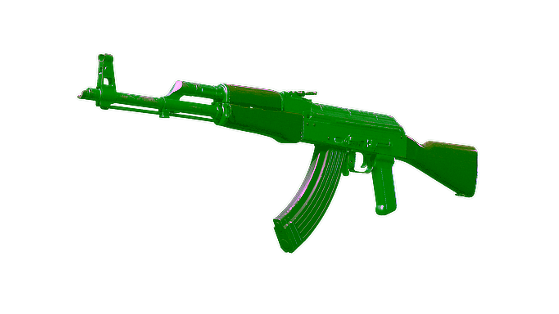 Display for AK-47 | Wintergreen (Well-Worn)