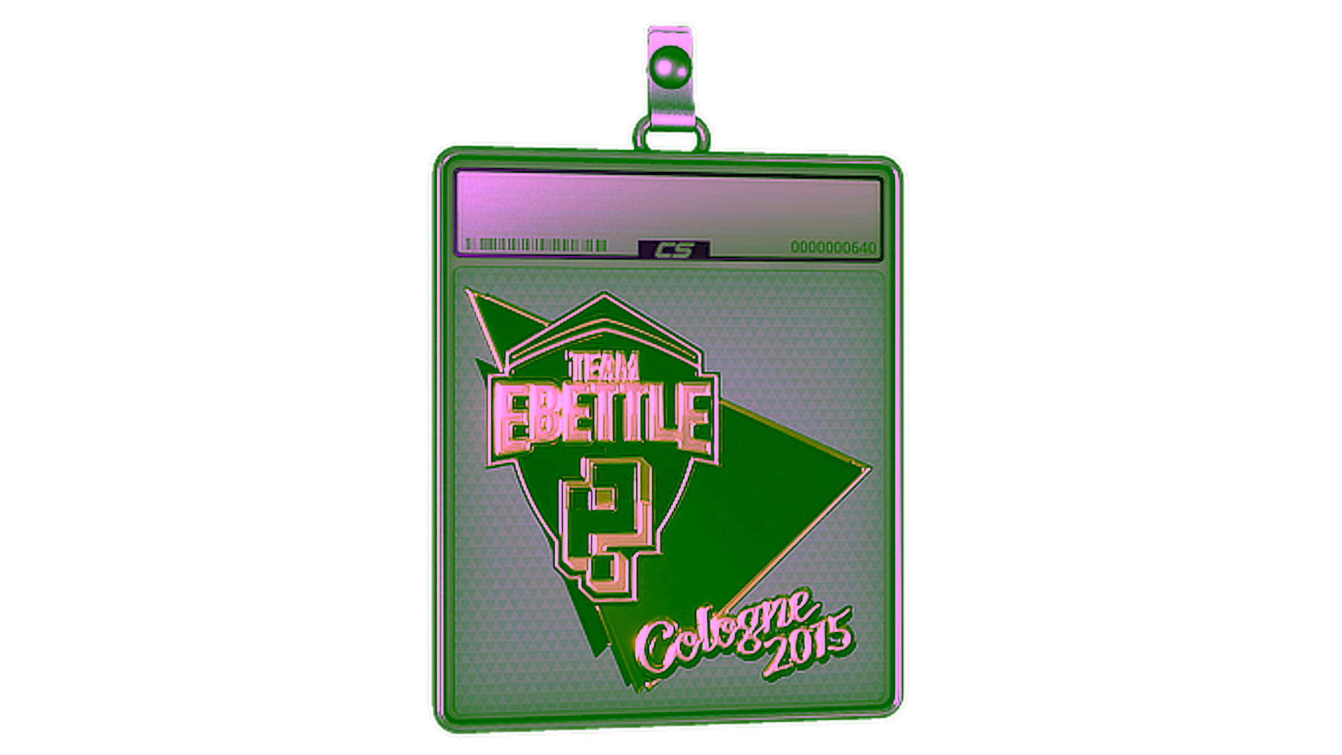 Display for Sticker Slab | Team eBettle (Gold) | Cologne 2015