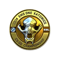 Gold ESL Skull (Foil) | Katowice 2014