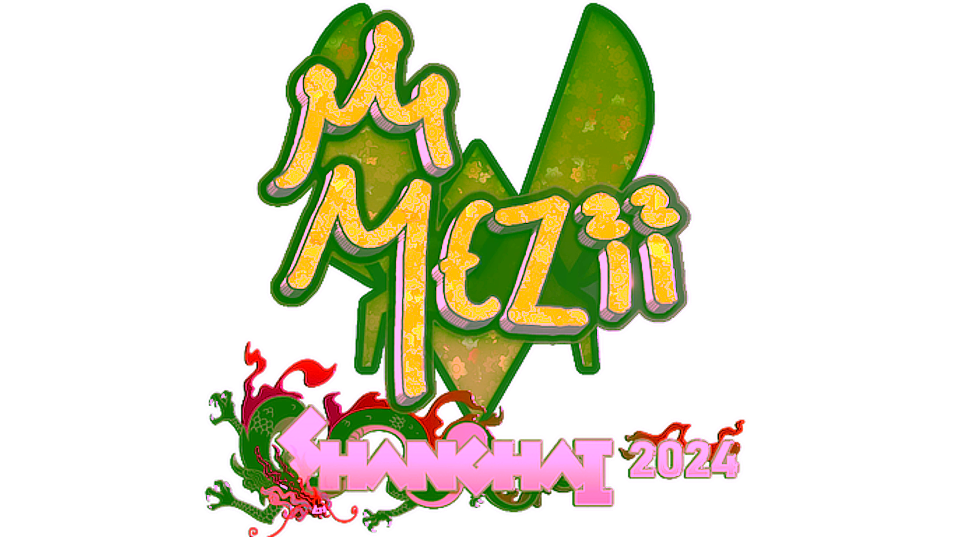 Display for Sticker | mezii (Glitter) | Shanghai 2024