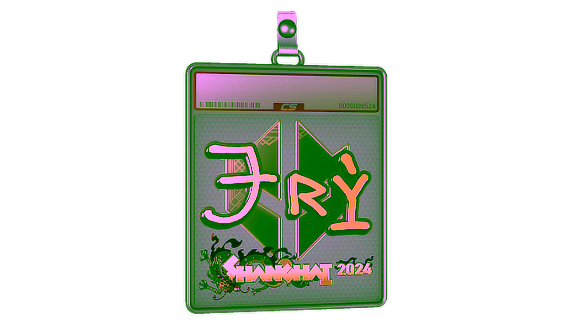 Affichage pour Sticker Slab | TRY (Gold) | Shanghai 2024