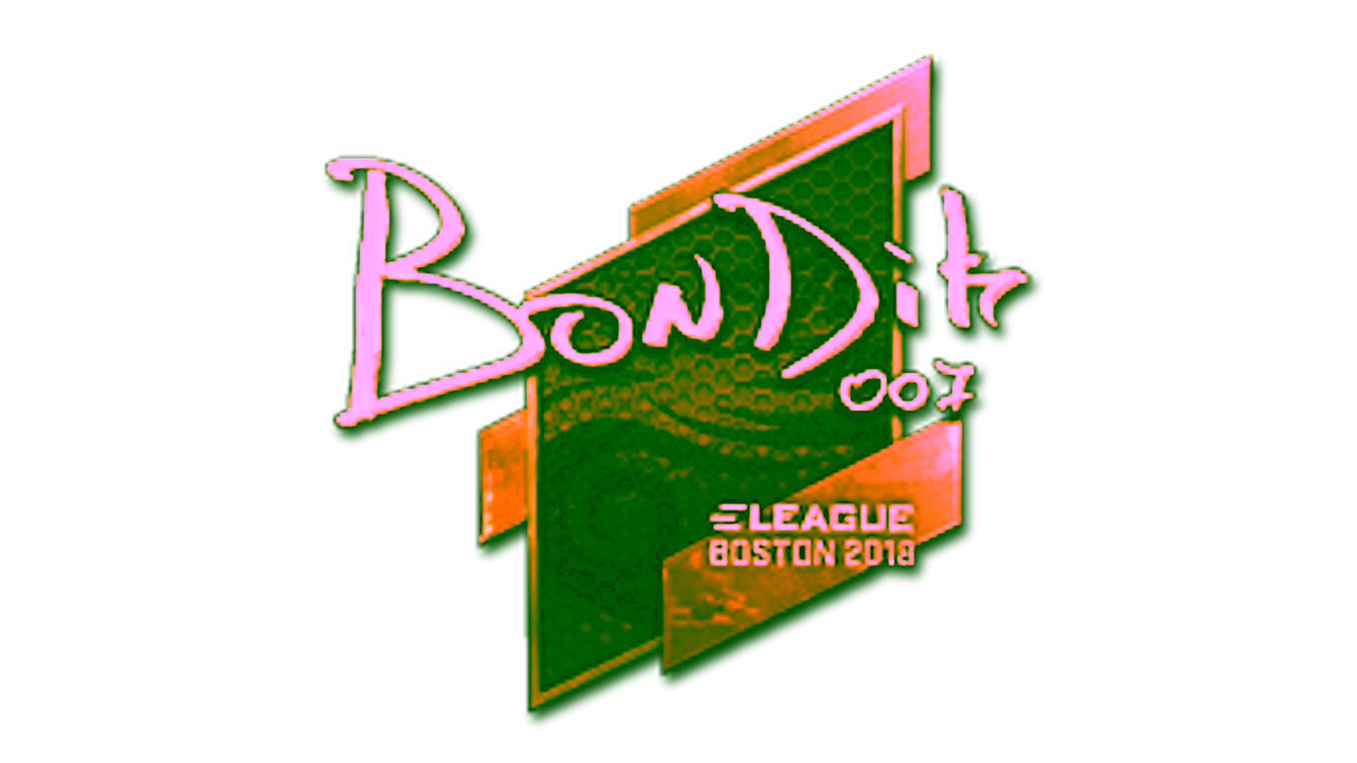 Visar för Sticker | bondik (Gold) | Boston 2018