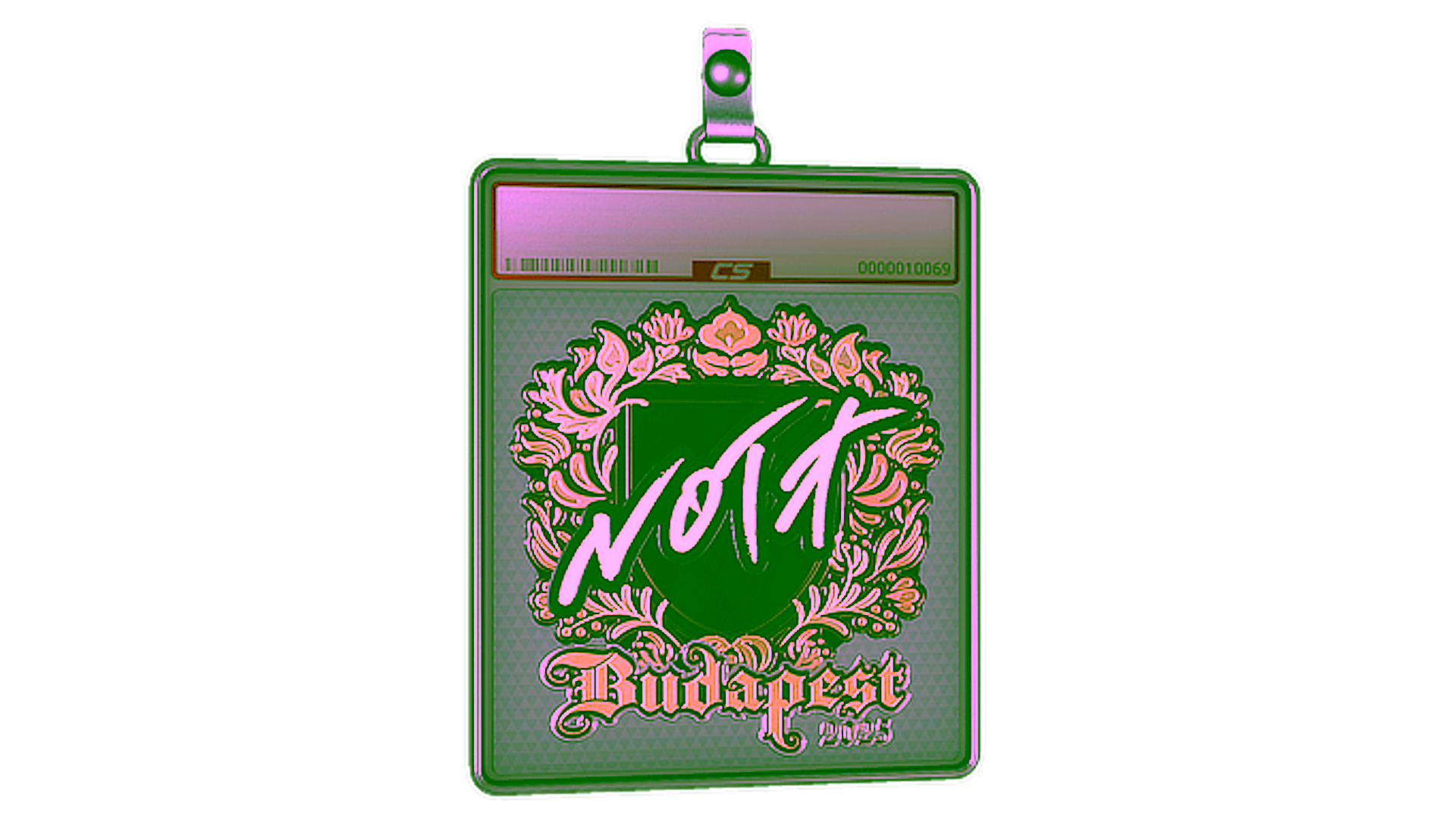 Mostrar para Sticker Slab | nota (Gold) | Budapest 2025