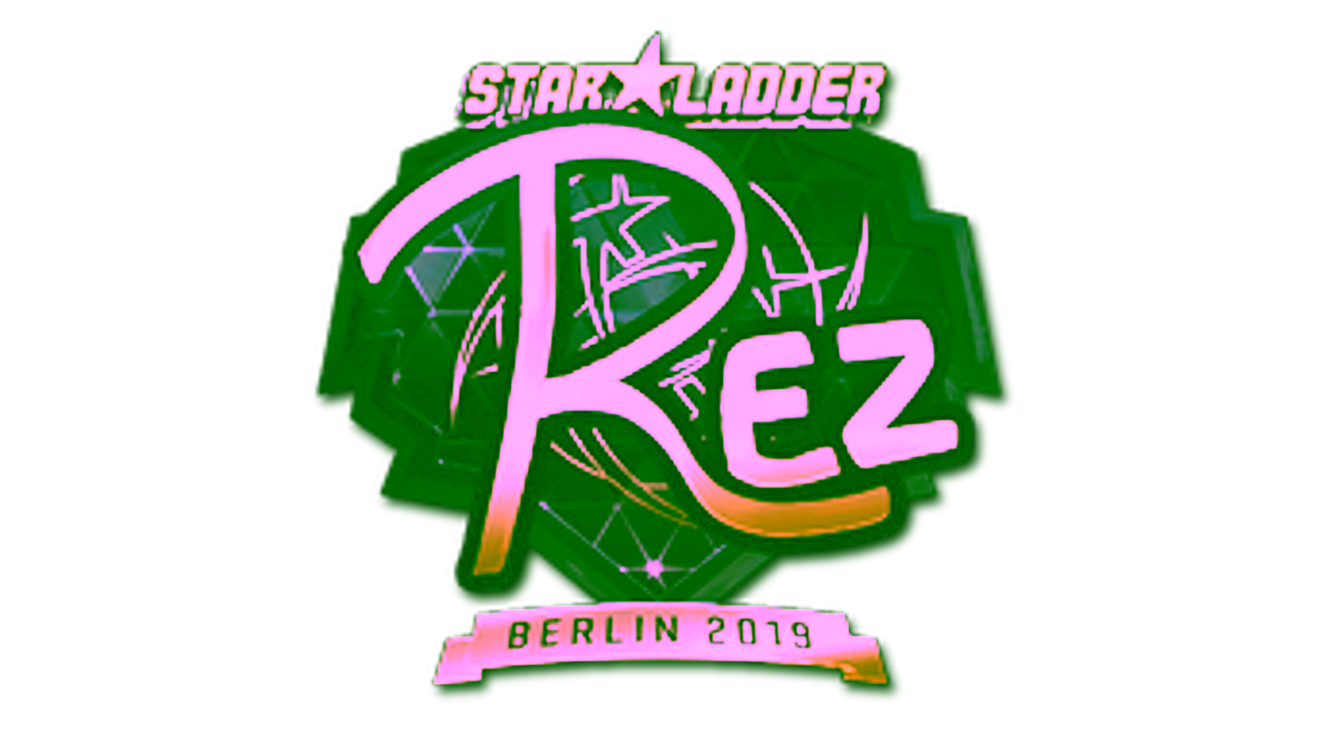 Affichage pour Sticker | REZ (Gold) | Berlin 2019