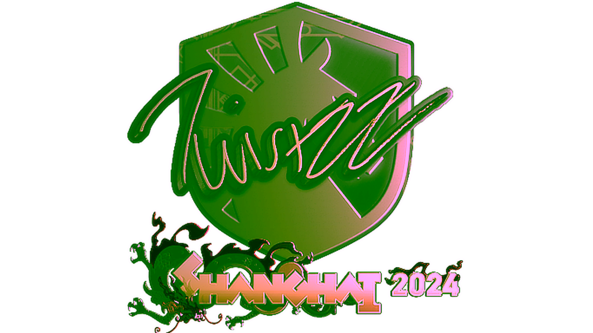 Display for Sticker | Twistzz (Gold) | Shanghai 2024