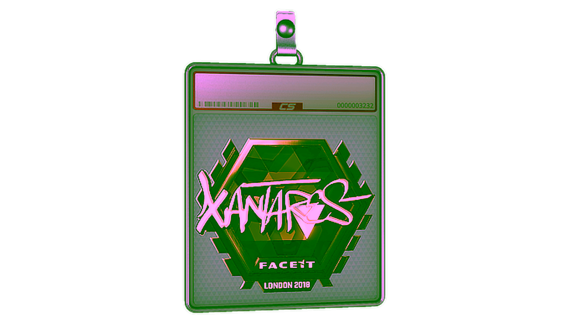 Display for Sticker Slab | XANTARES (Gold) | London 2018