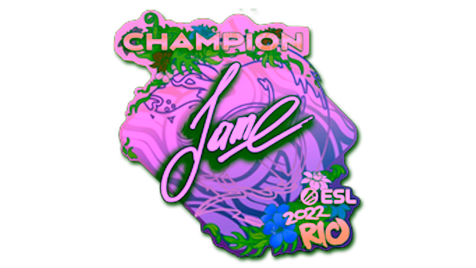 Display for Sticker | Jame (Champion) | Rio 2022