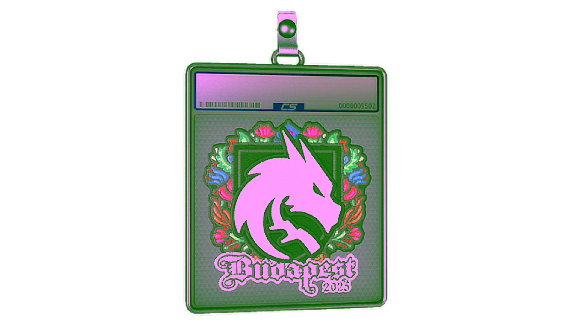 Display for Sticker Slab | Team Spirit (Embroidered) | Budapest 2025