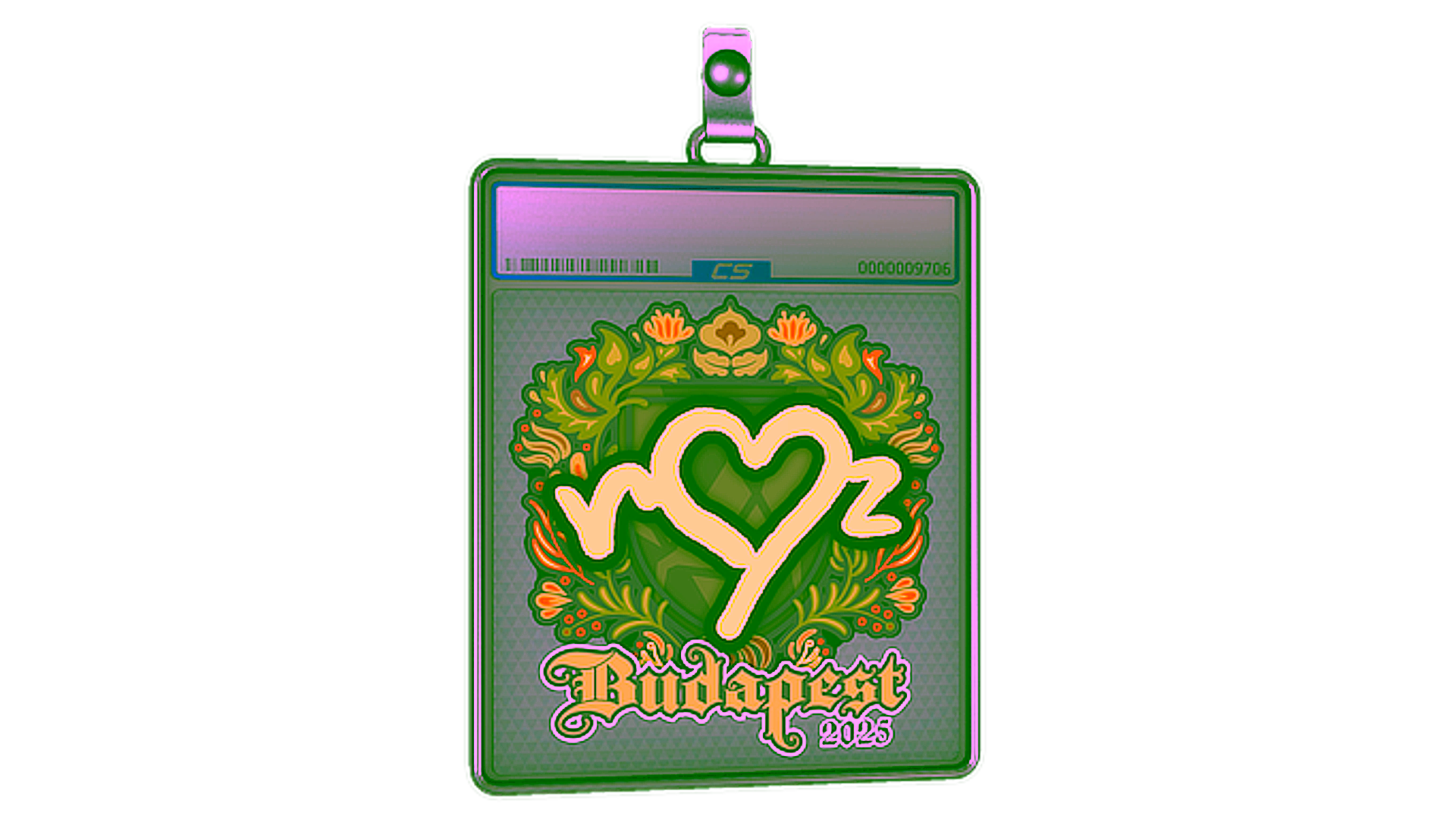 Display for Sticker Slab | ropz | Budapest 2025