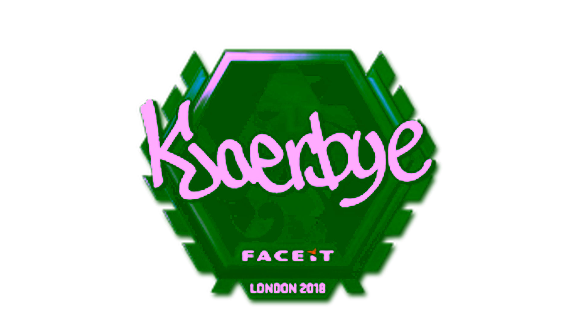 Sticker | Kjaerbye (Foil) | London 2018 için görüntü
