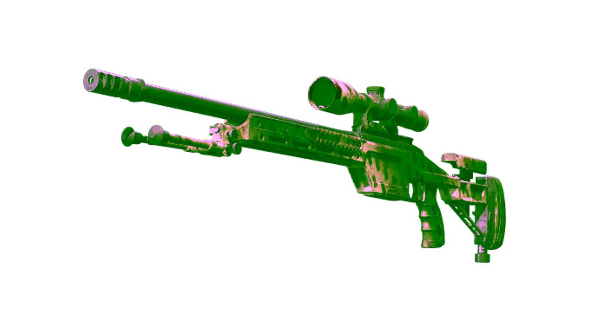 Display for Souvenir SSG 08 | Lichen Dashed (Minimal Wear)