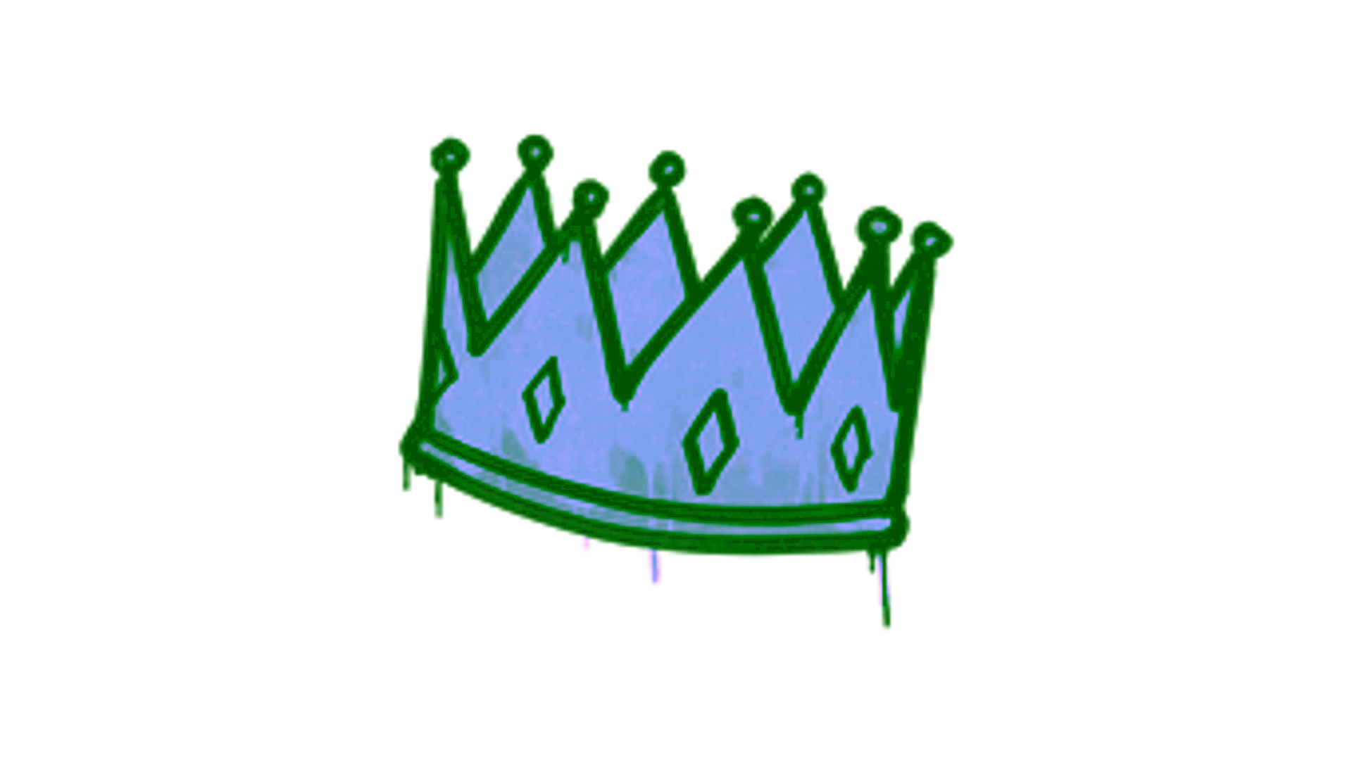 Exibição para Sealed Graffiti | King Me (Wire Blue)