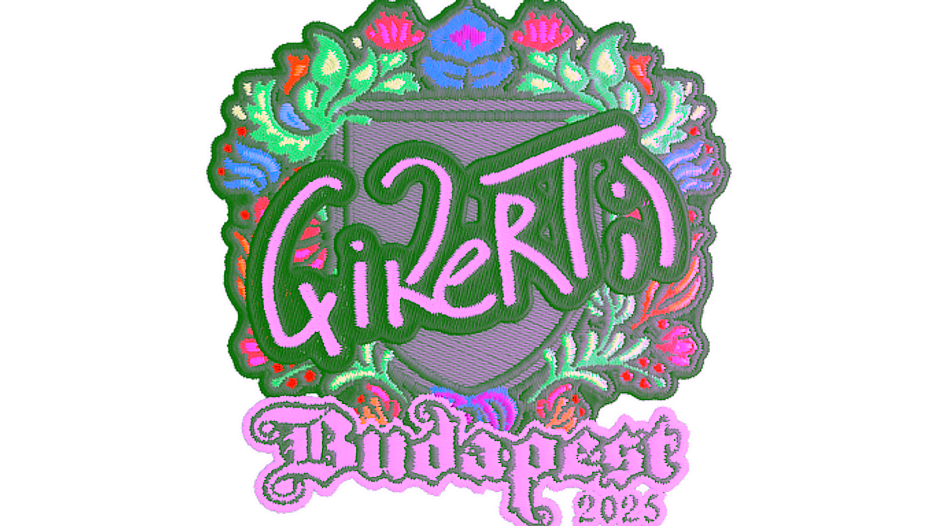 Display for Sticker | qikert (Embroidered) | Budapest 2025