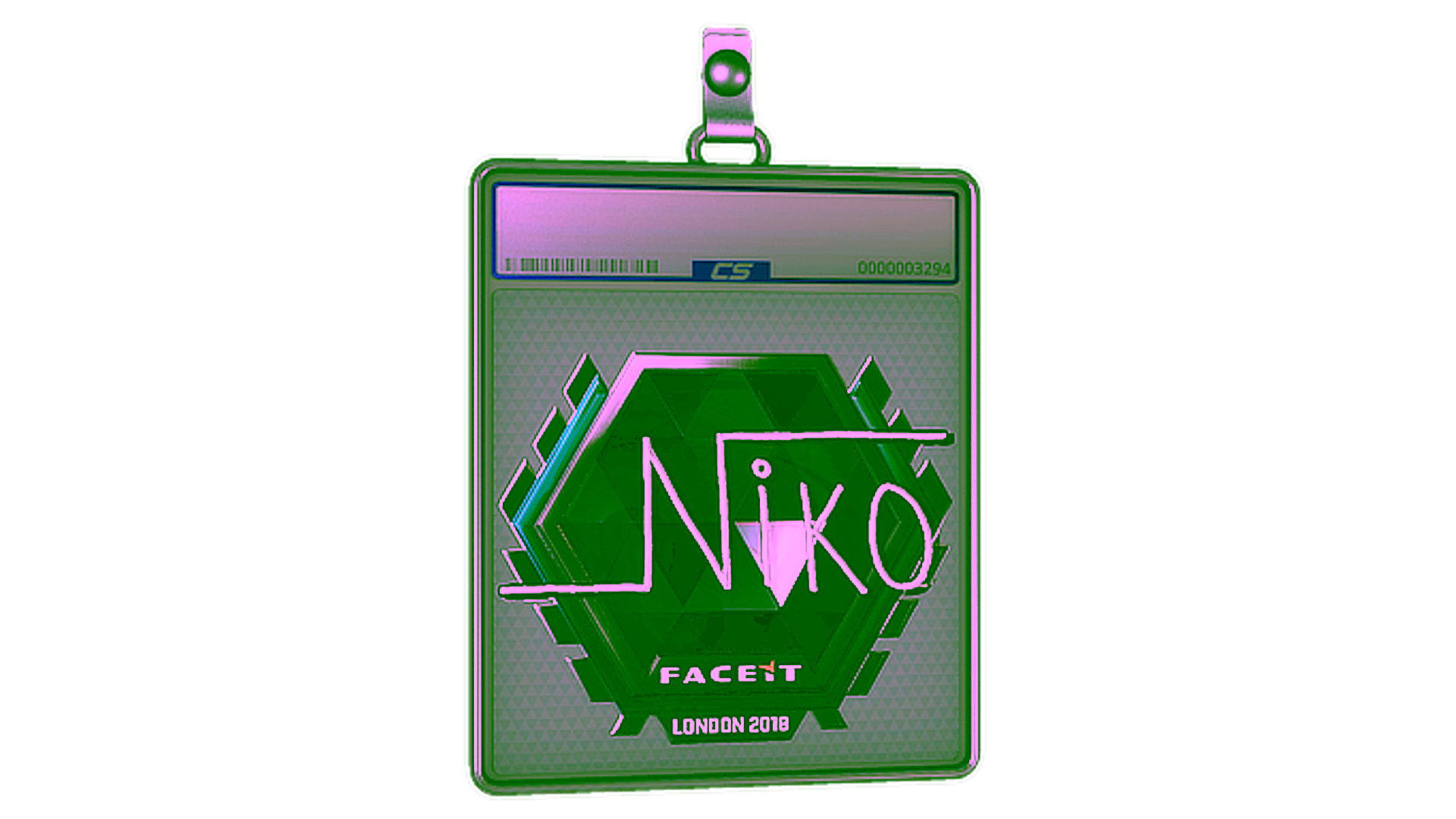 Display for Sticker Slab | niko (Foil)  | London 2018