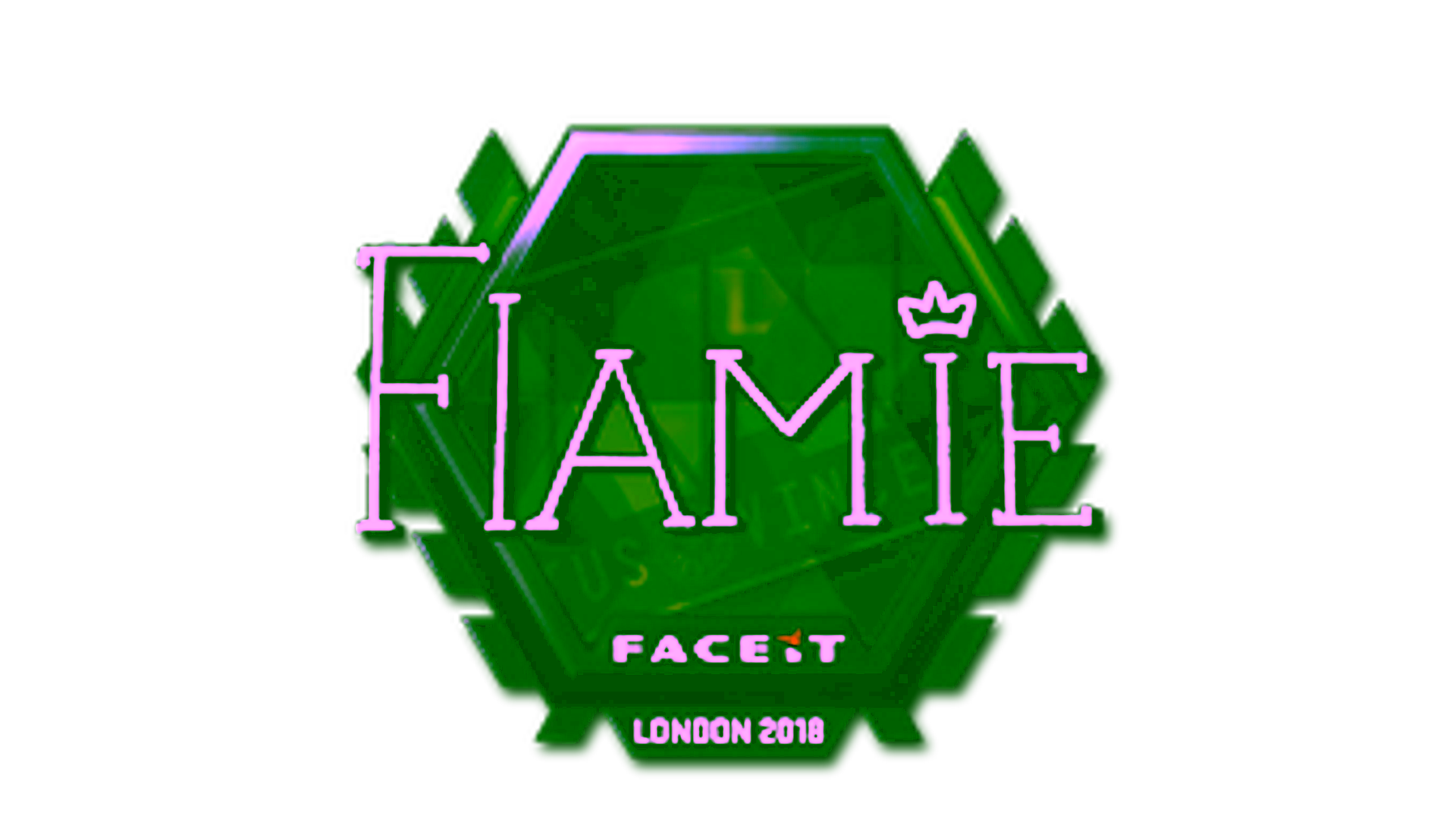 Exibição para Sticker | flamie (Foil) | London 2018