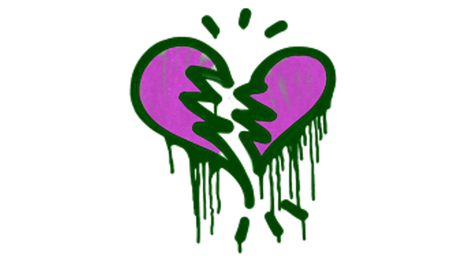 Display for Sealed Graffiti | Broken Heart (Bazooka Pink)