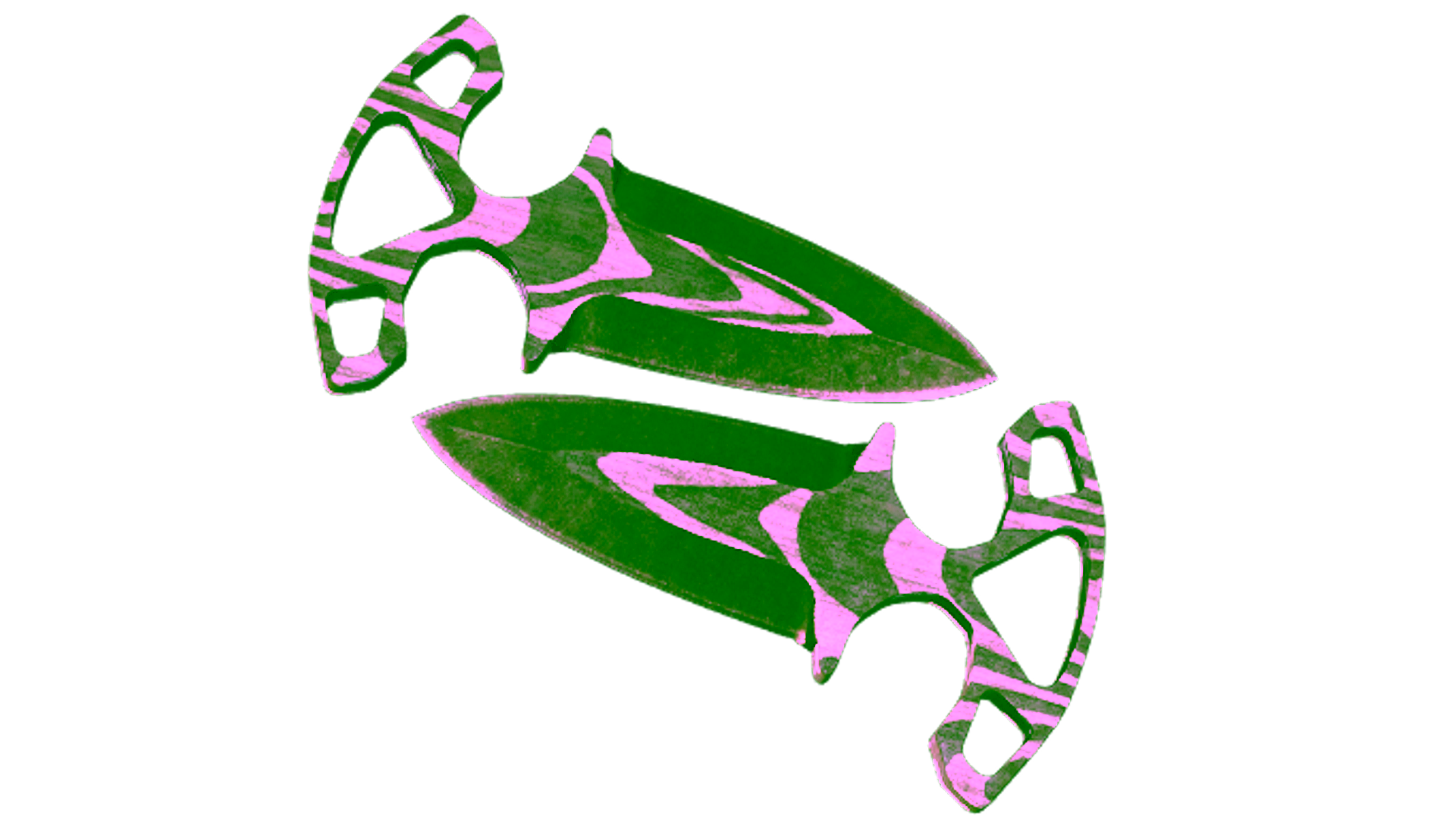 Display for ★ StatTrak™ Shadow Daggers | Black Laminate (Battle-Scarred)