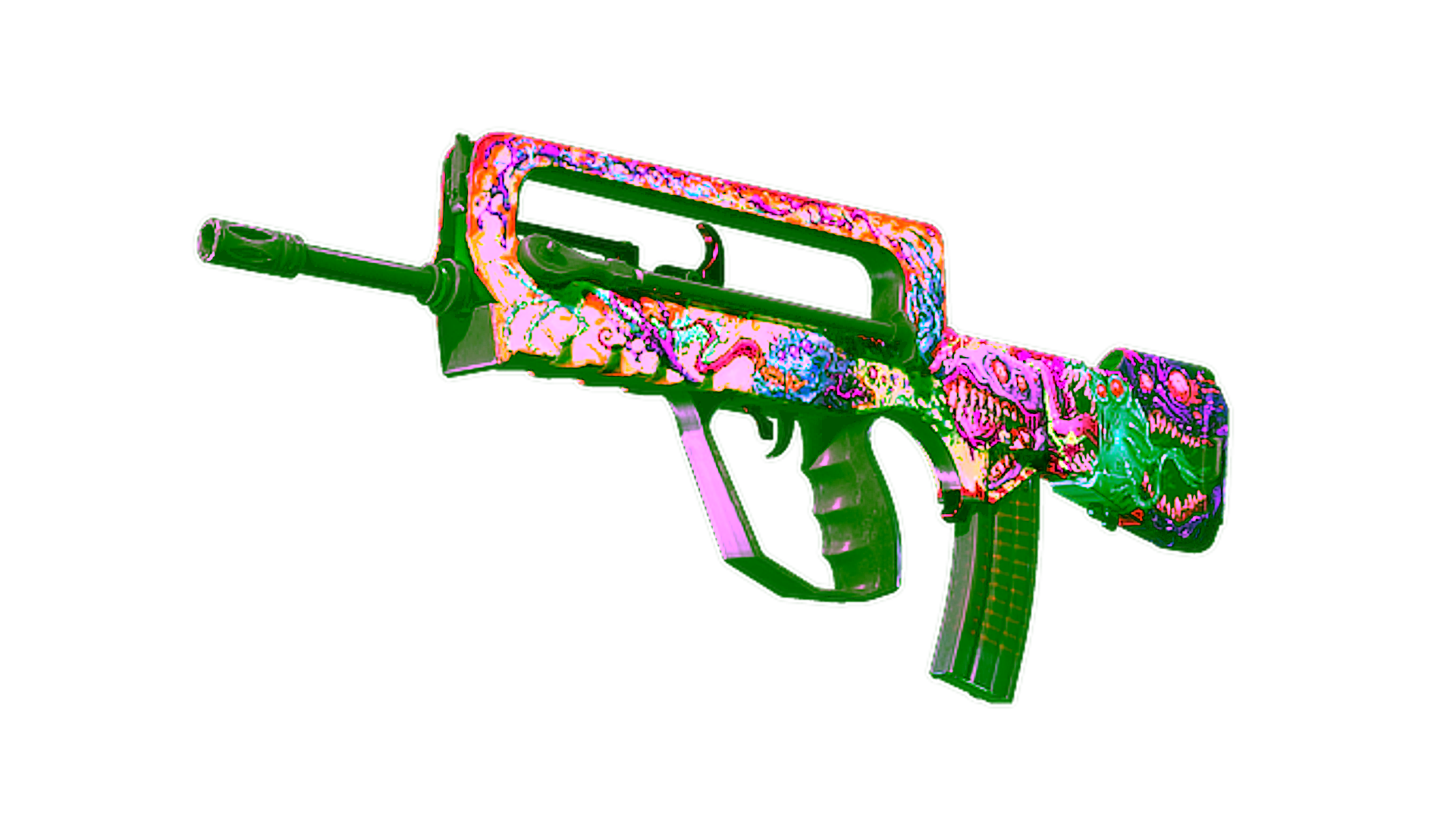 Display for StatTrak™ FAMAS | Bad Trip (Well-Worn)