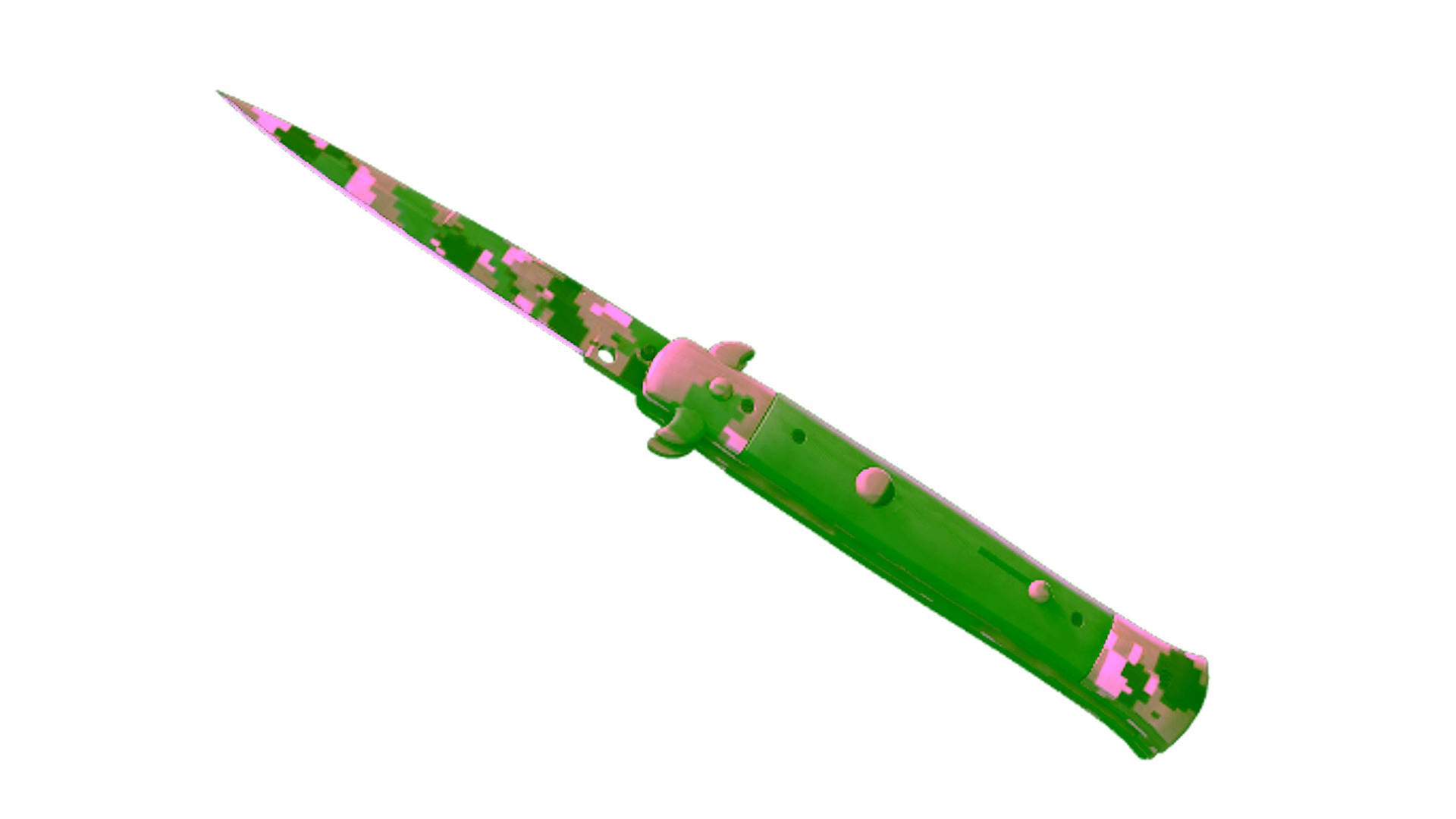 Display for ★ StatTrak™ Stiletto Knife | Forest DDPAT (Factory New)