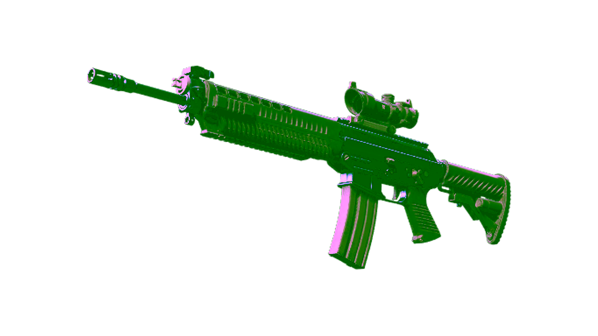 Display for Souvenir SG 553 | Anodized Navy (Minimal Wear)