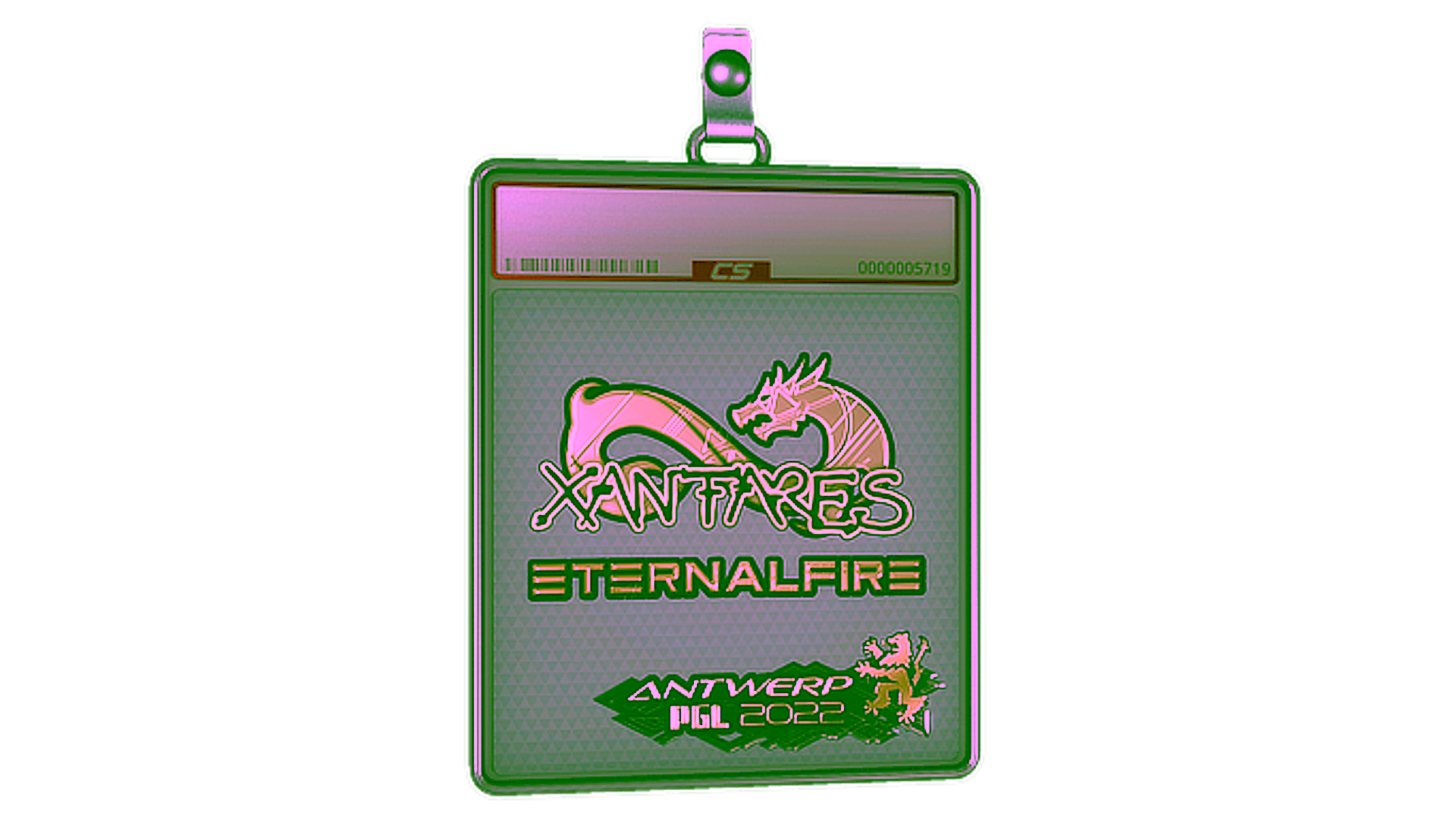 Rodyti Sticker Slab | XANTARES (Gold) | Antwerp 2022