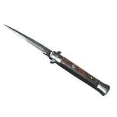 Stiletto Knife Damascus Steel