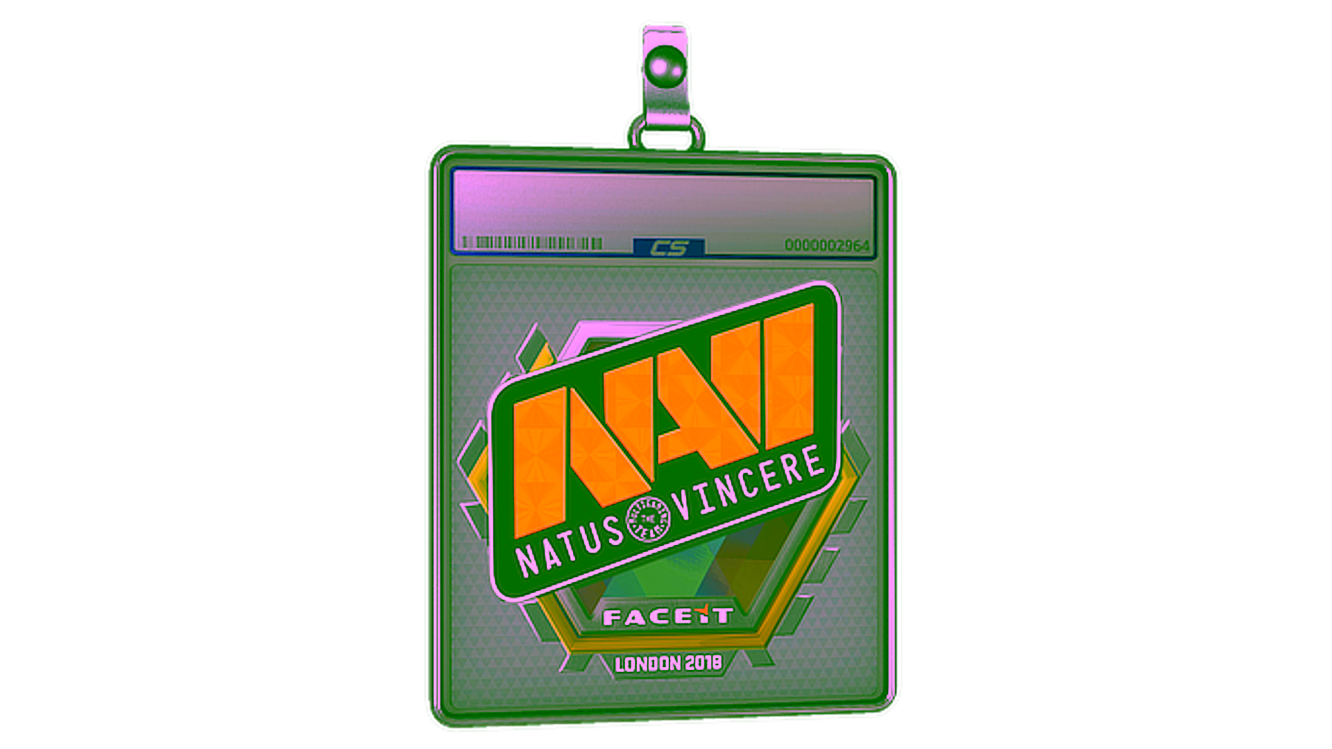 Display for Sticker Slab | Natus Vincere (Holo) | London 2018