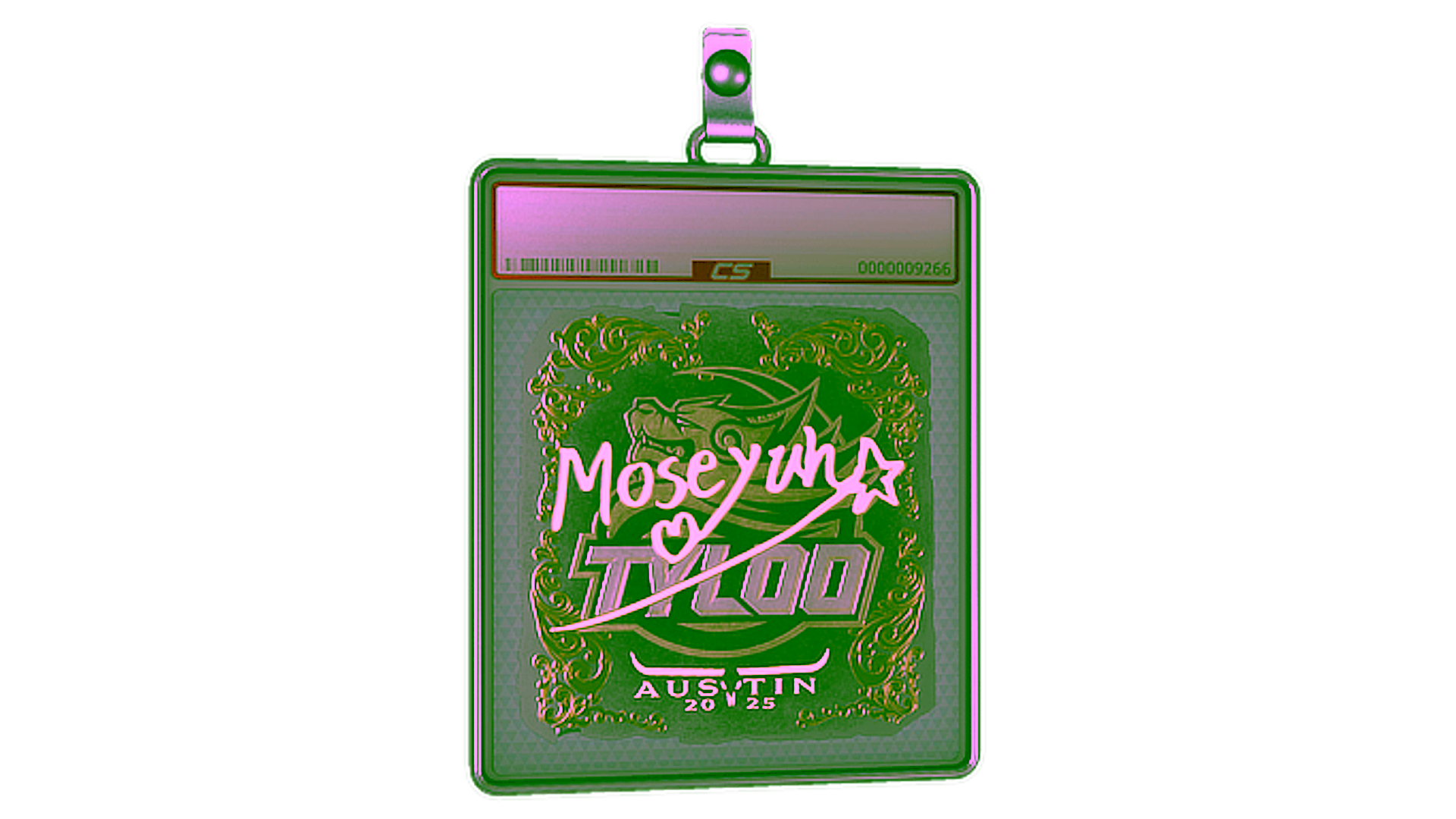Display for Sticker Slab | Moseyuh (Gold) | Austin 2025