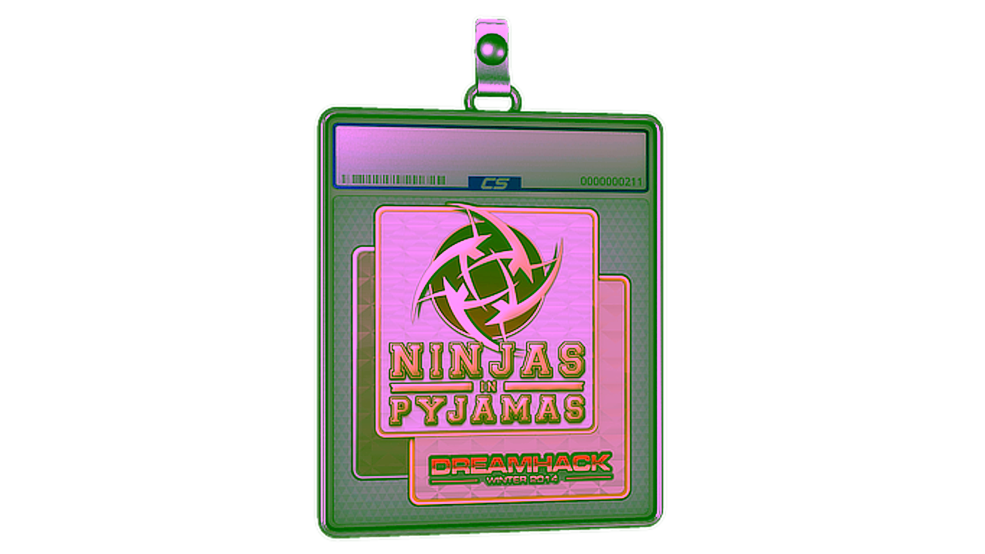 Affichage pour Sticker Slab | Ninjas in Pyjamas (Holo) | DreamHack 2014