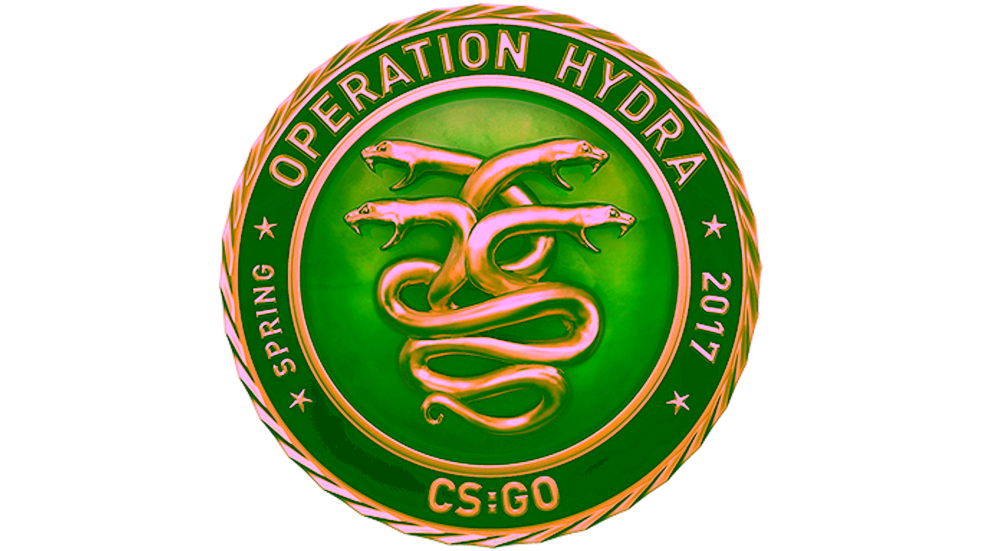 Display for Gold Operation Hydra Coin
