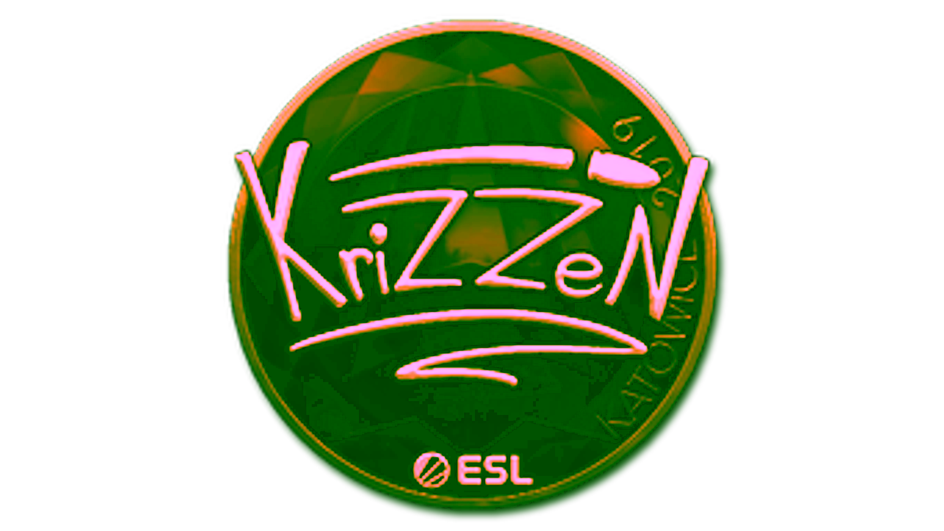 Sticker | KrizzeN (Gold) | Katowice 2019 için görüntü