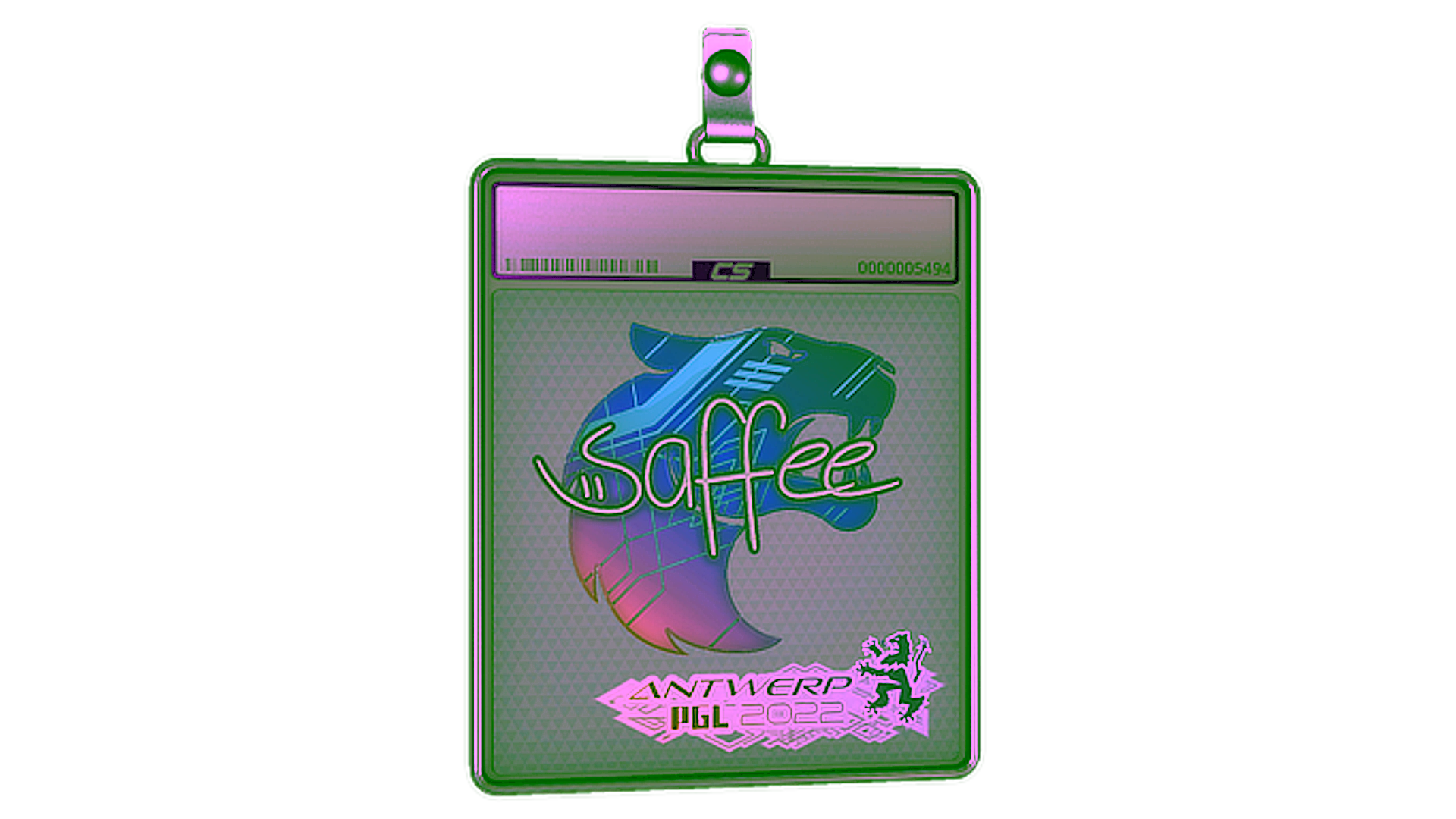 عرض لـ Sticker Slab | saffee (Holo) | Antwerp 2022