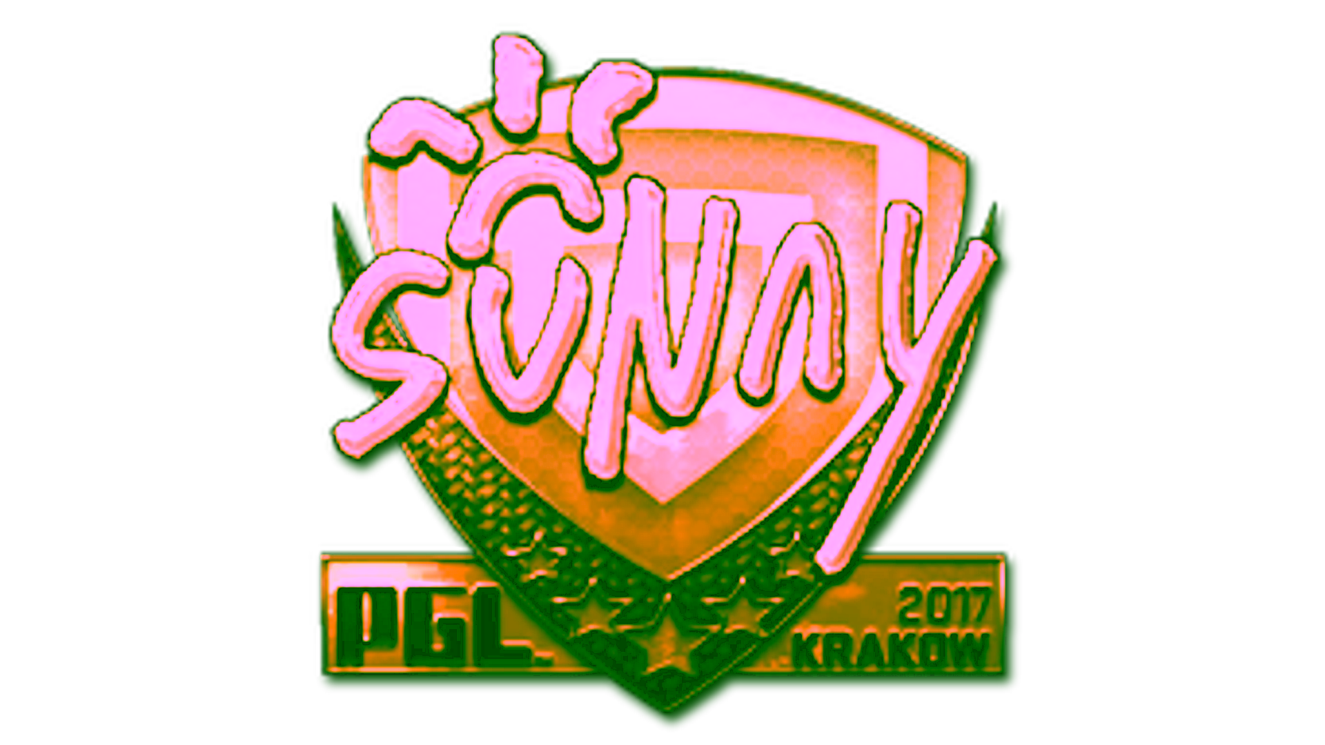 Visar för Sticker | suNny (Gold) | Krakow 2017
