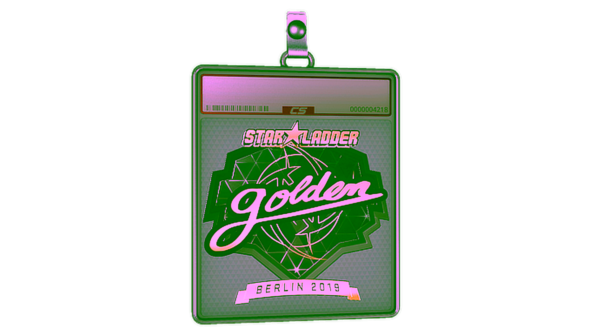 Rodyti Sticker Slab | Golden (Gold) | Berlin 2019