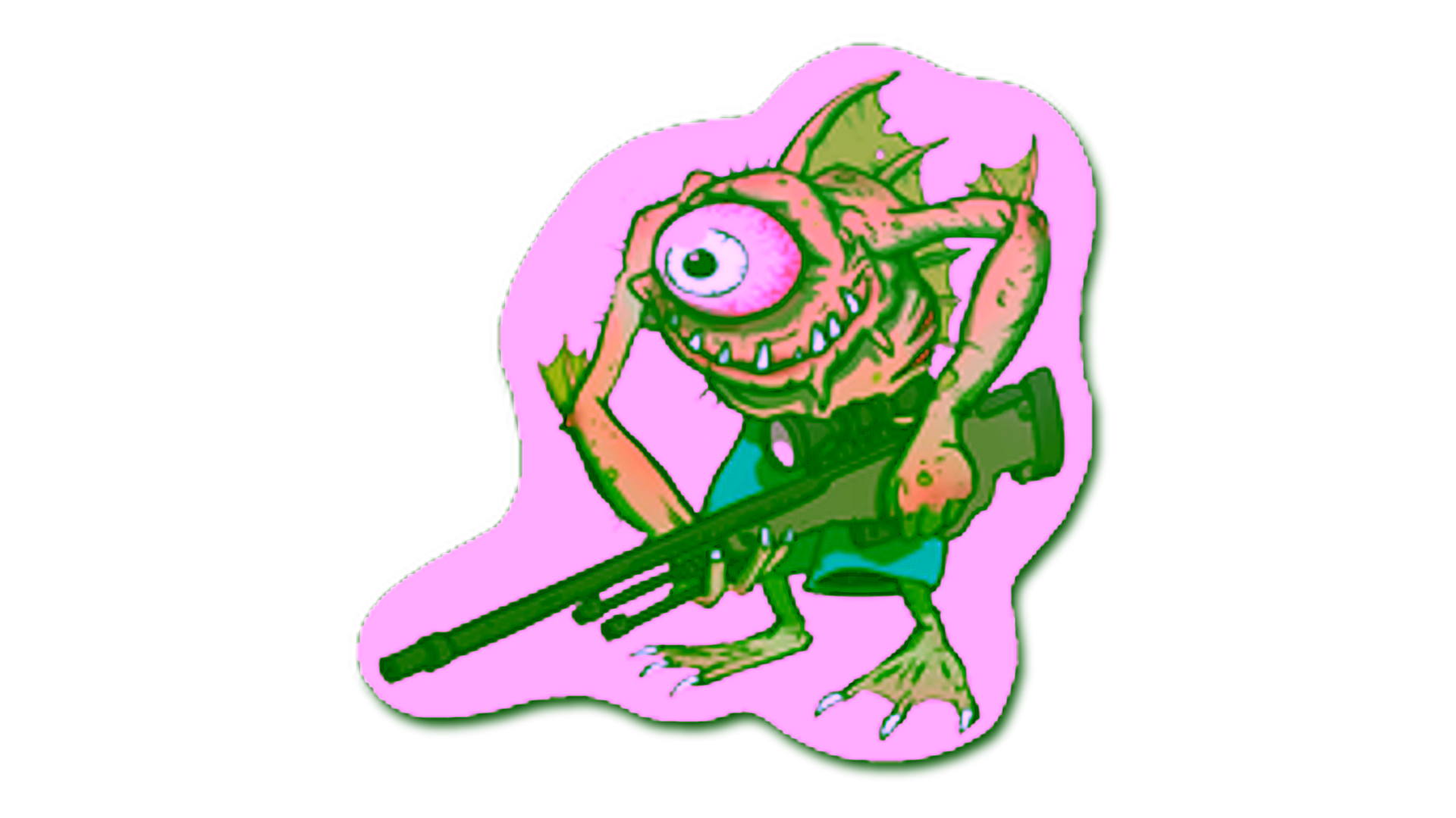 Display for Sticker | Green Cyclawps