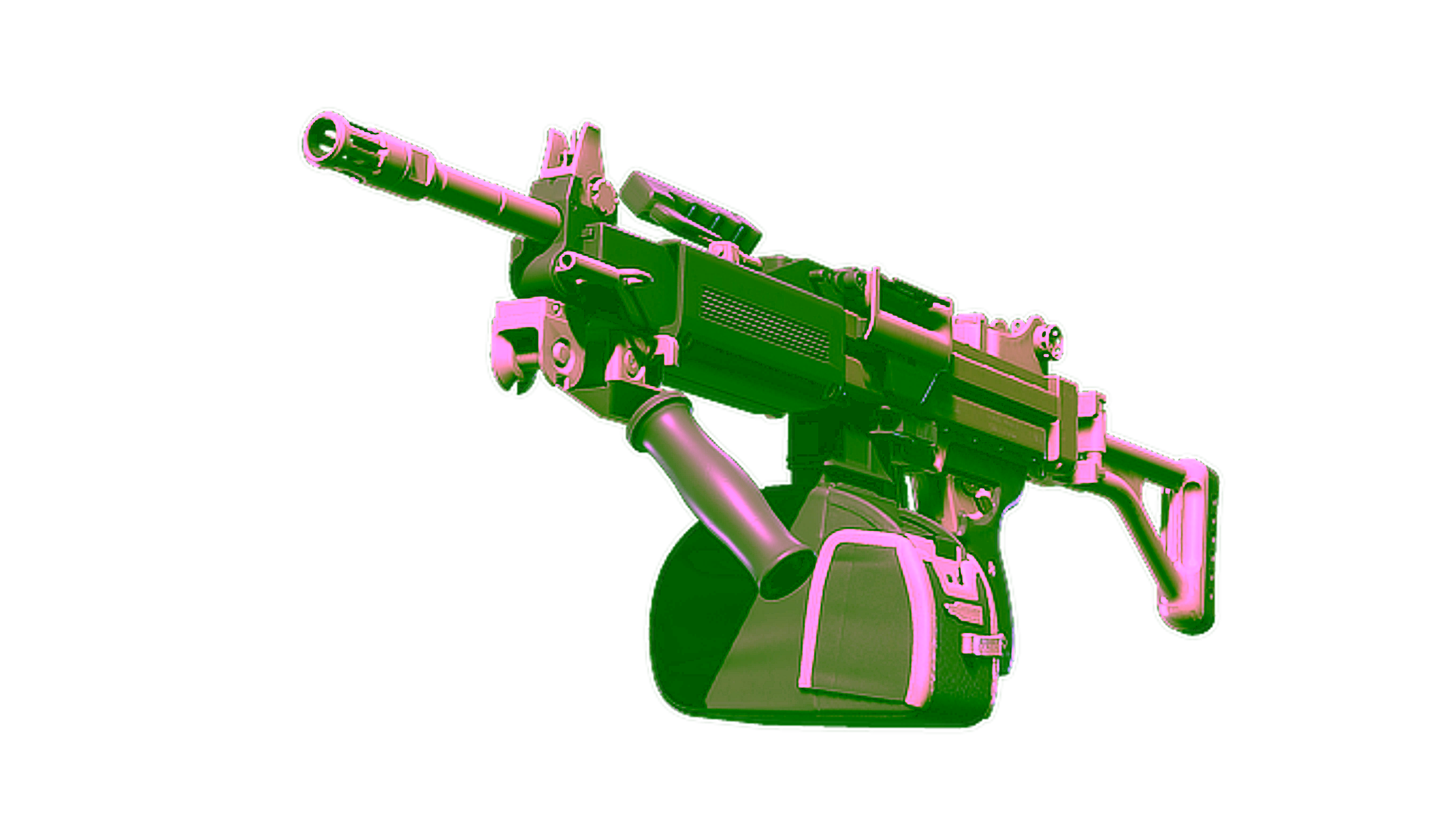 Display for Negev | Raw Ceramic (Factory New)