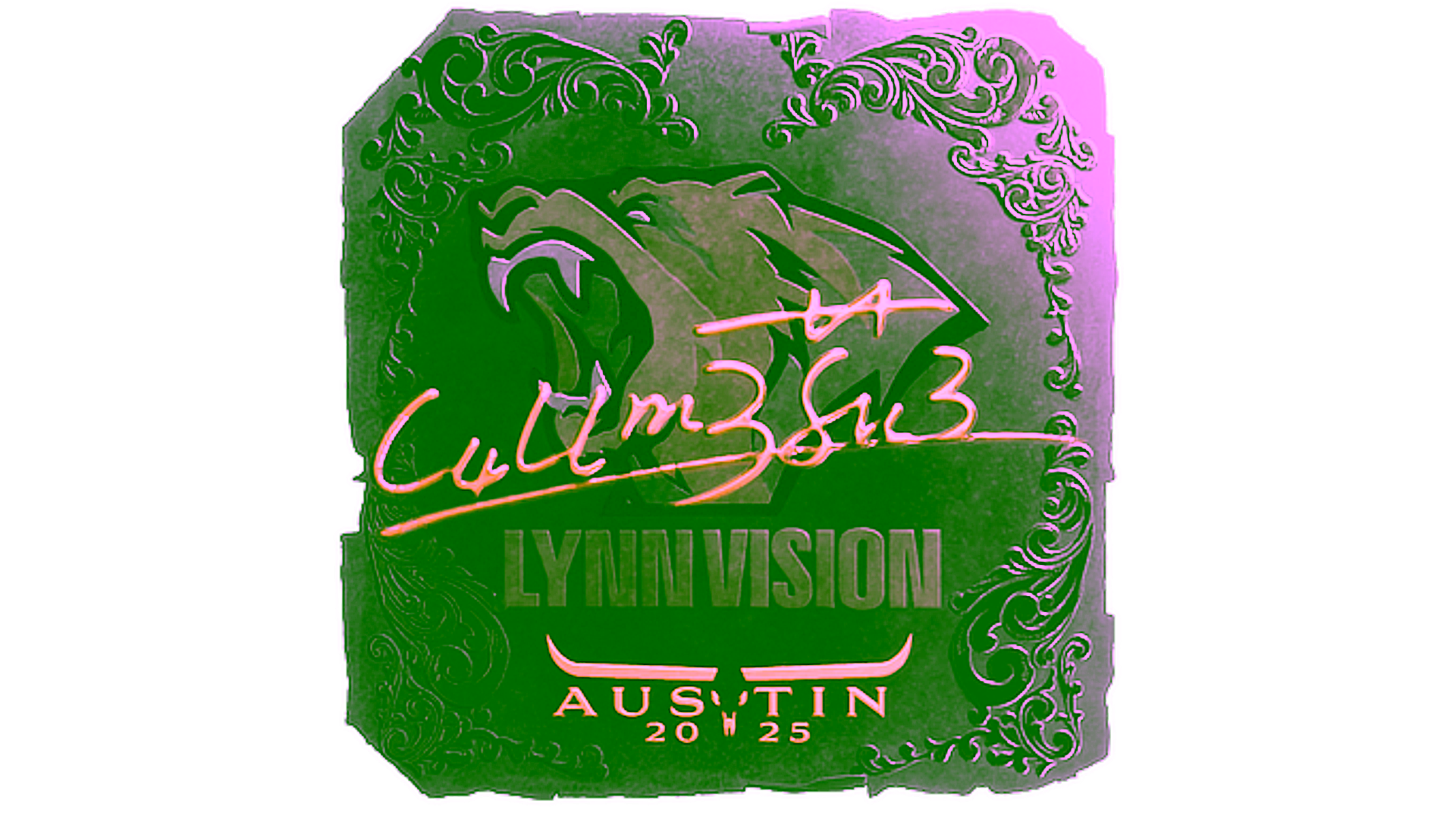 Display for Sticker | C4LLM3SU3 (Foil) | Austin 2025