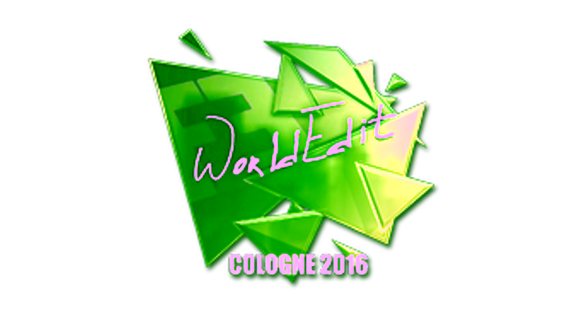 Display for Sticker | WorldEdit (Foil) | Cologne 2016