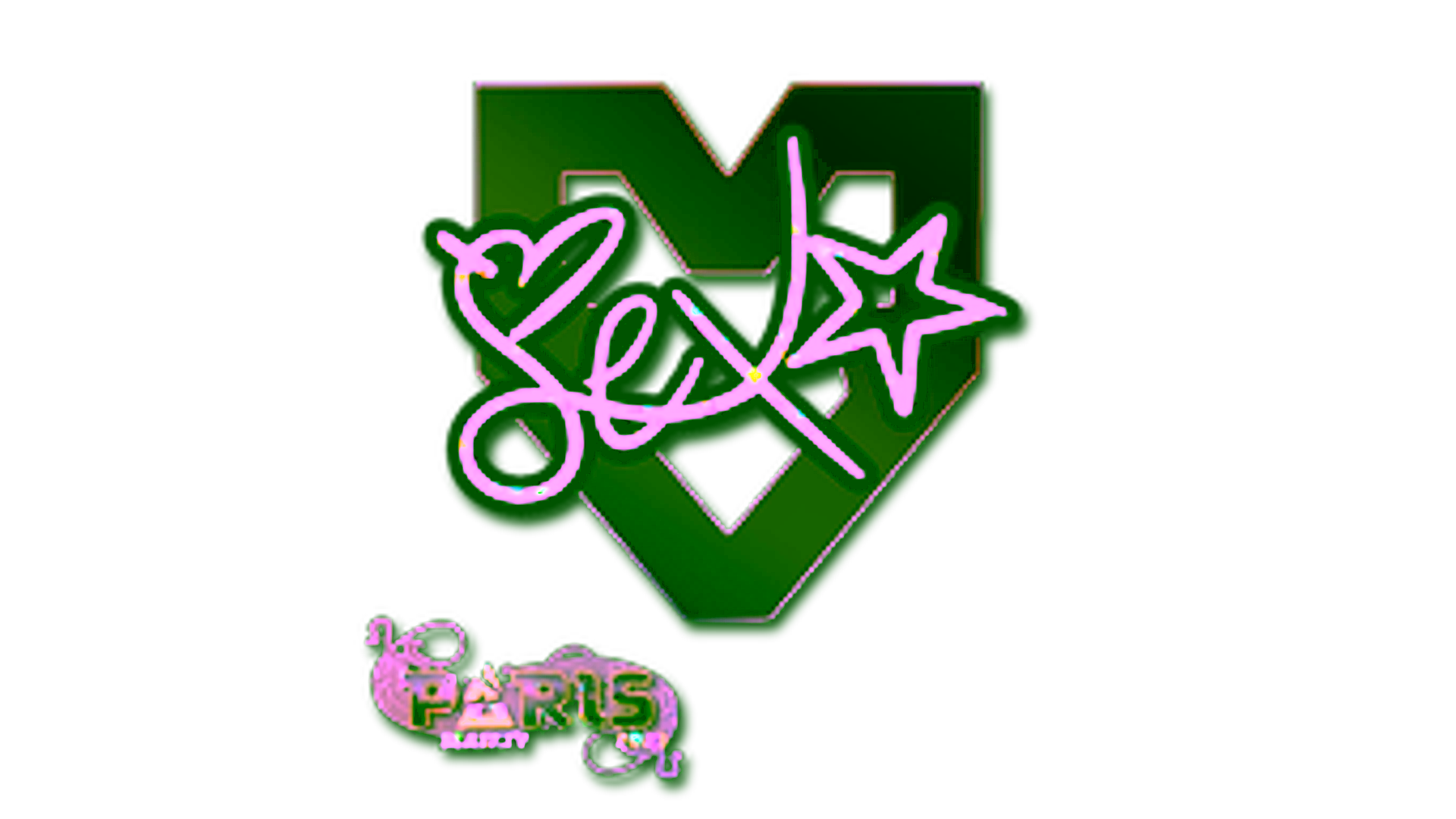 Anzeige für Sticker | dexter (Glitter) | Paris 2023