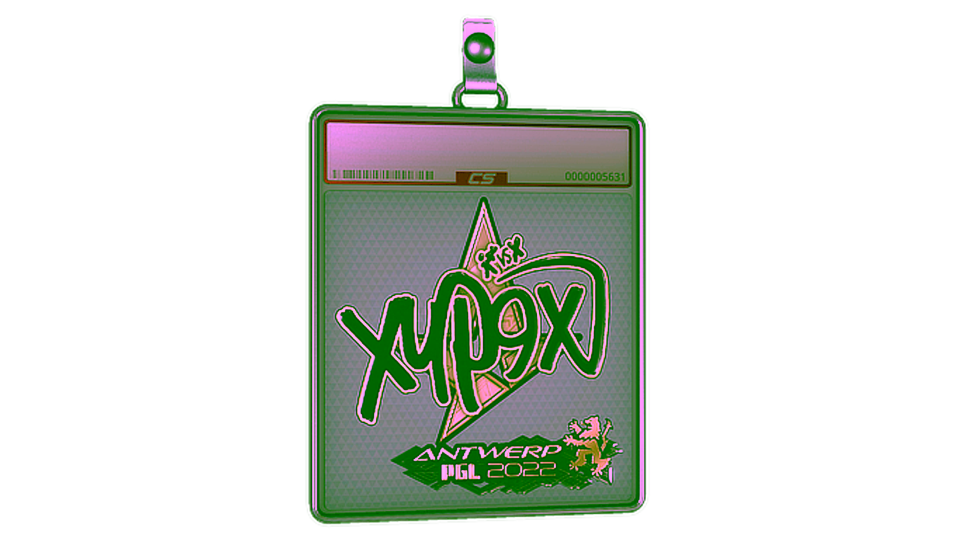 Visar för Sticker Slab | Xyp9x (Gold) | Antwerp 2022