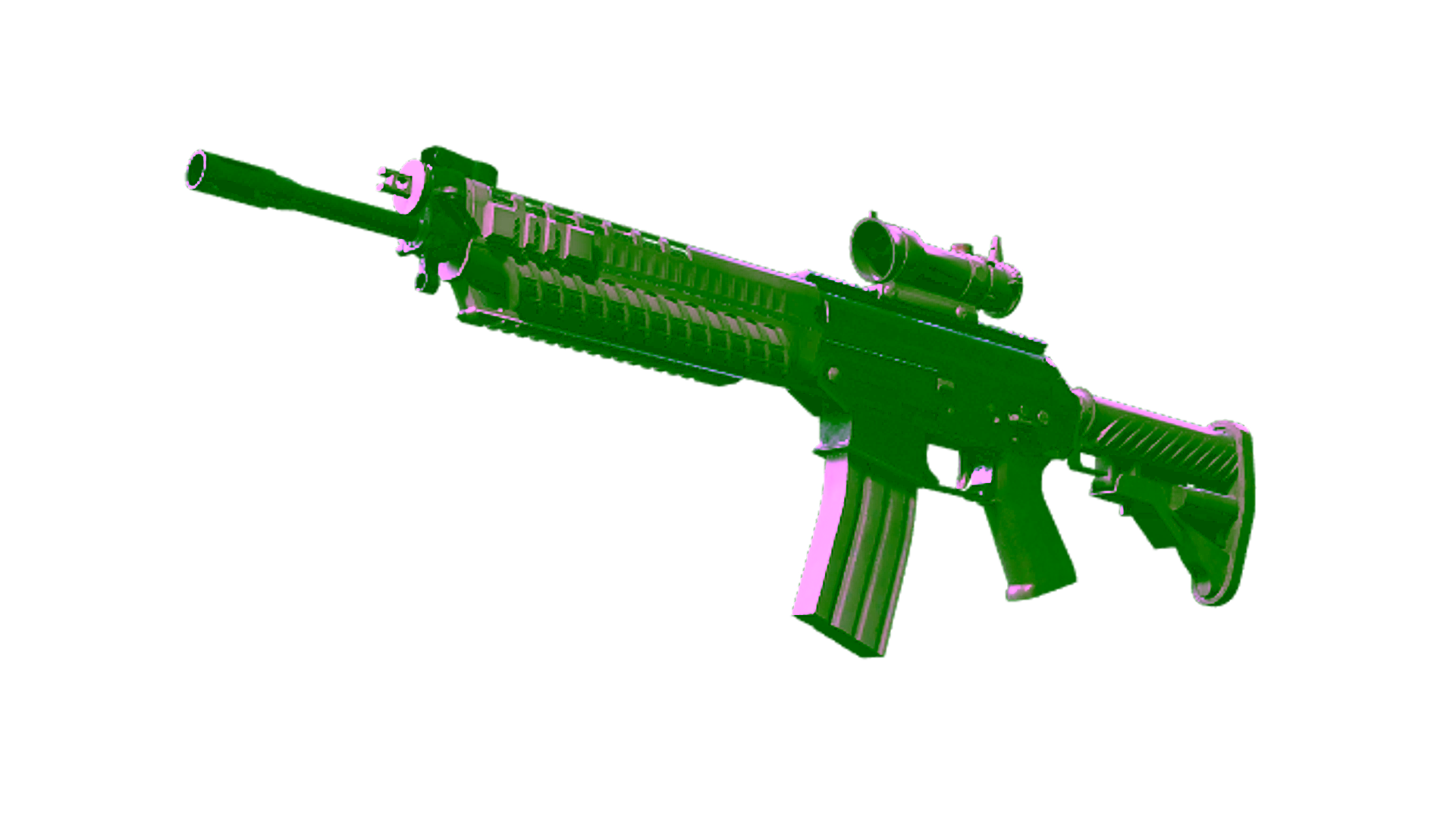 Display for Souvenir SG 553 | Damascus Steel (Field-Tested)