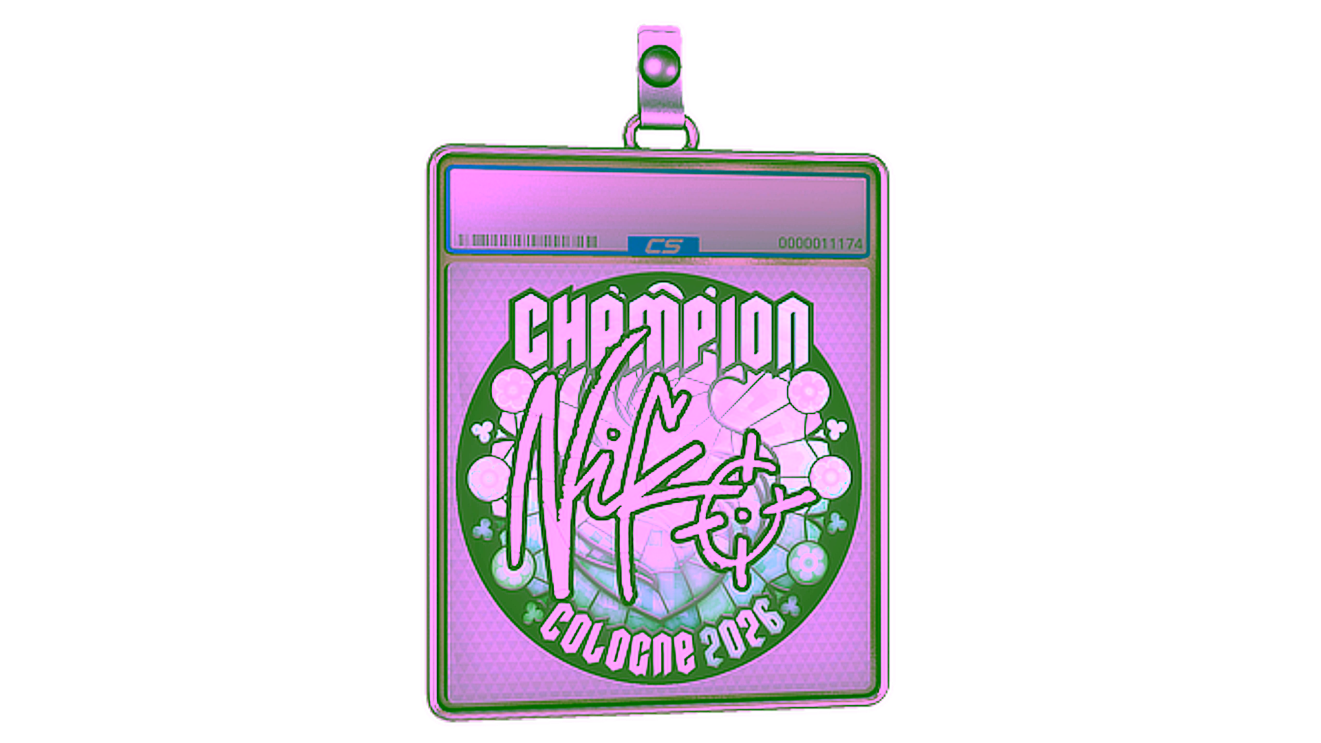 Display for Sticker Slab | NiKo (Champion) | Cologne 2026