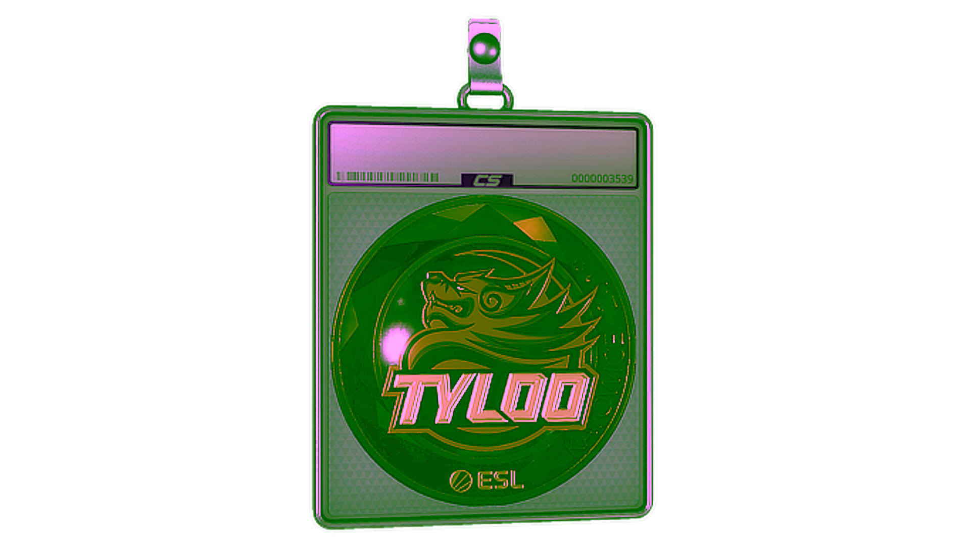 Display for Sticker Slab | Tyloo (Gold) | Katowice 2019